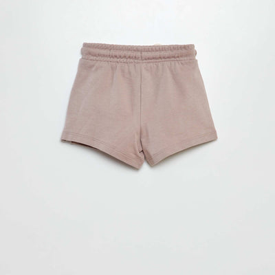 Plain French terry shorts GREY