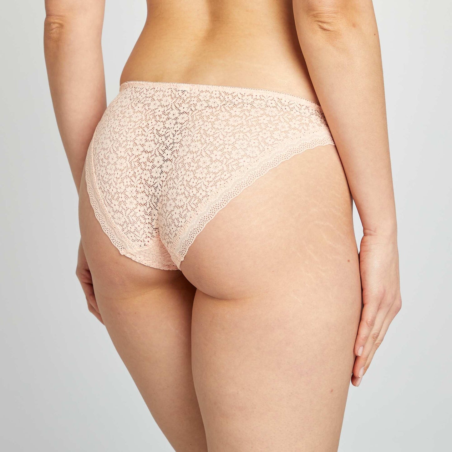Floral lace briefs PINK