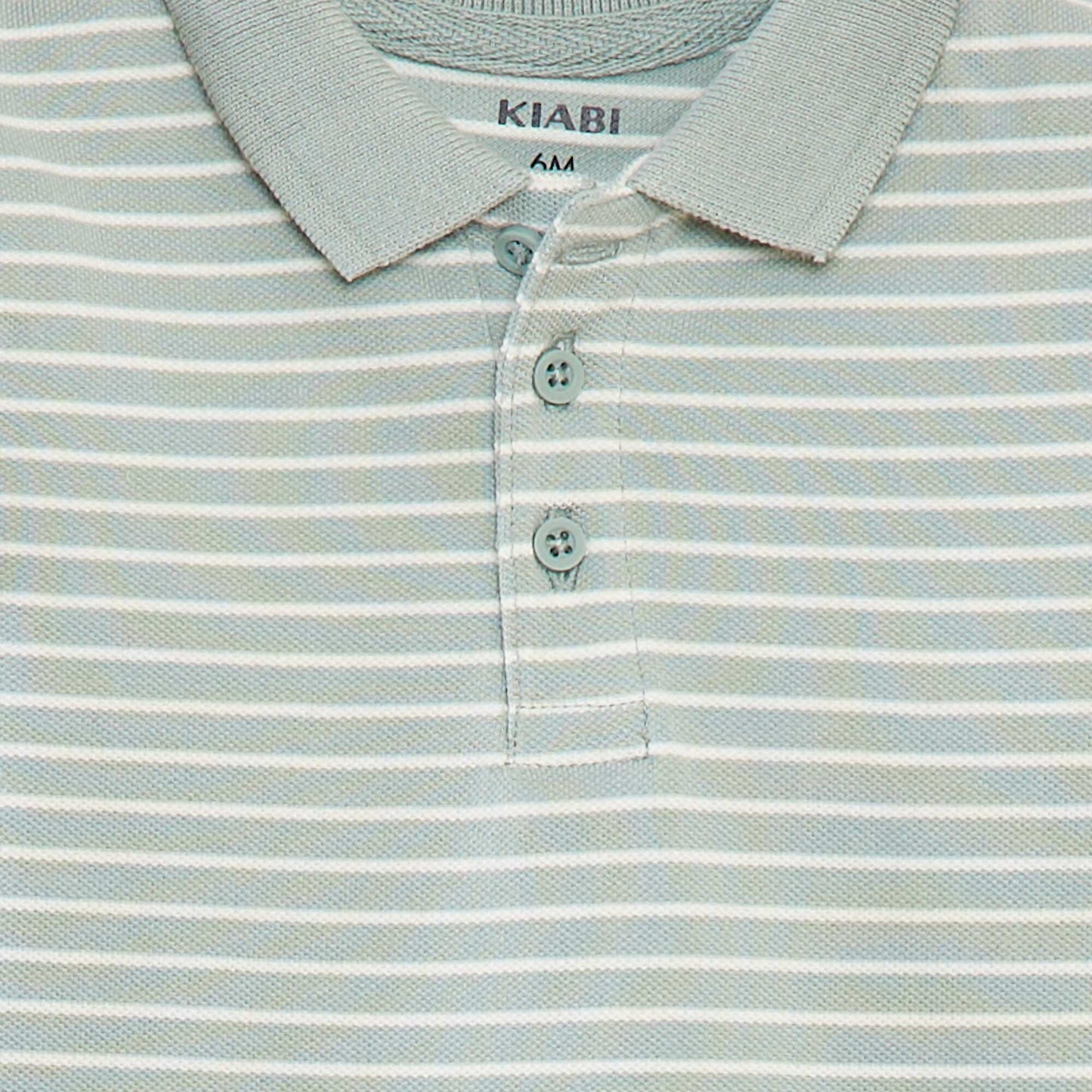 Cotton piqué short-sleeved polo shirt GREEN