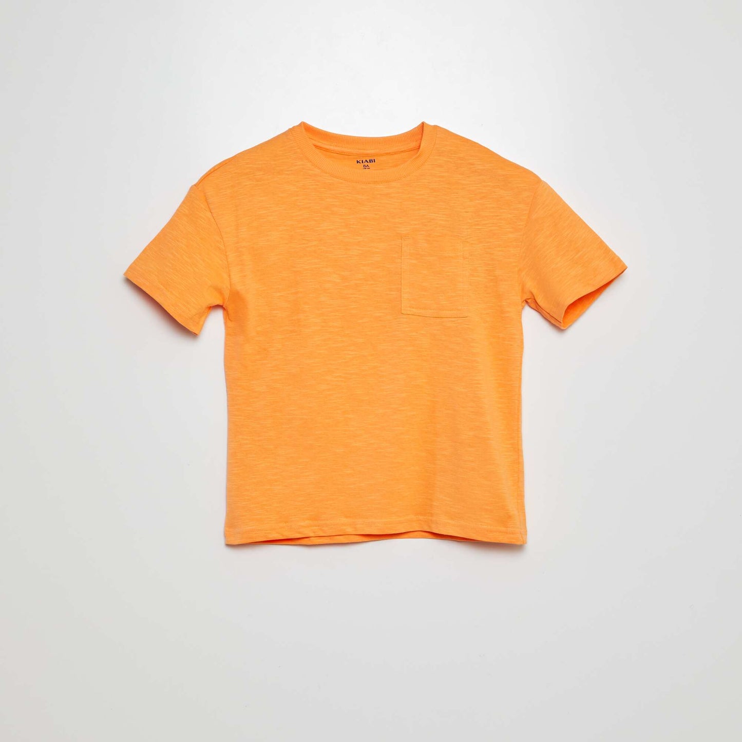 Plain T-shirt with pocket ORANGE