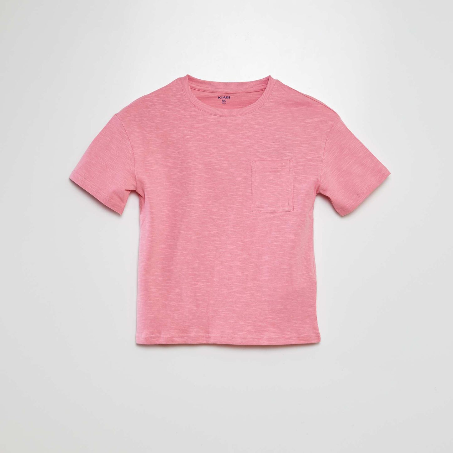 Plain T-shirt with pocket PINK