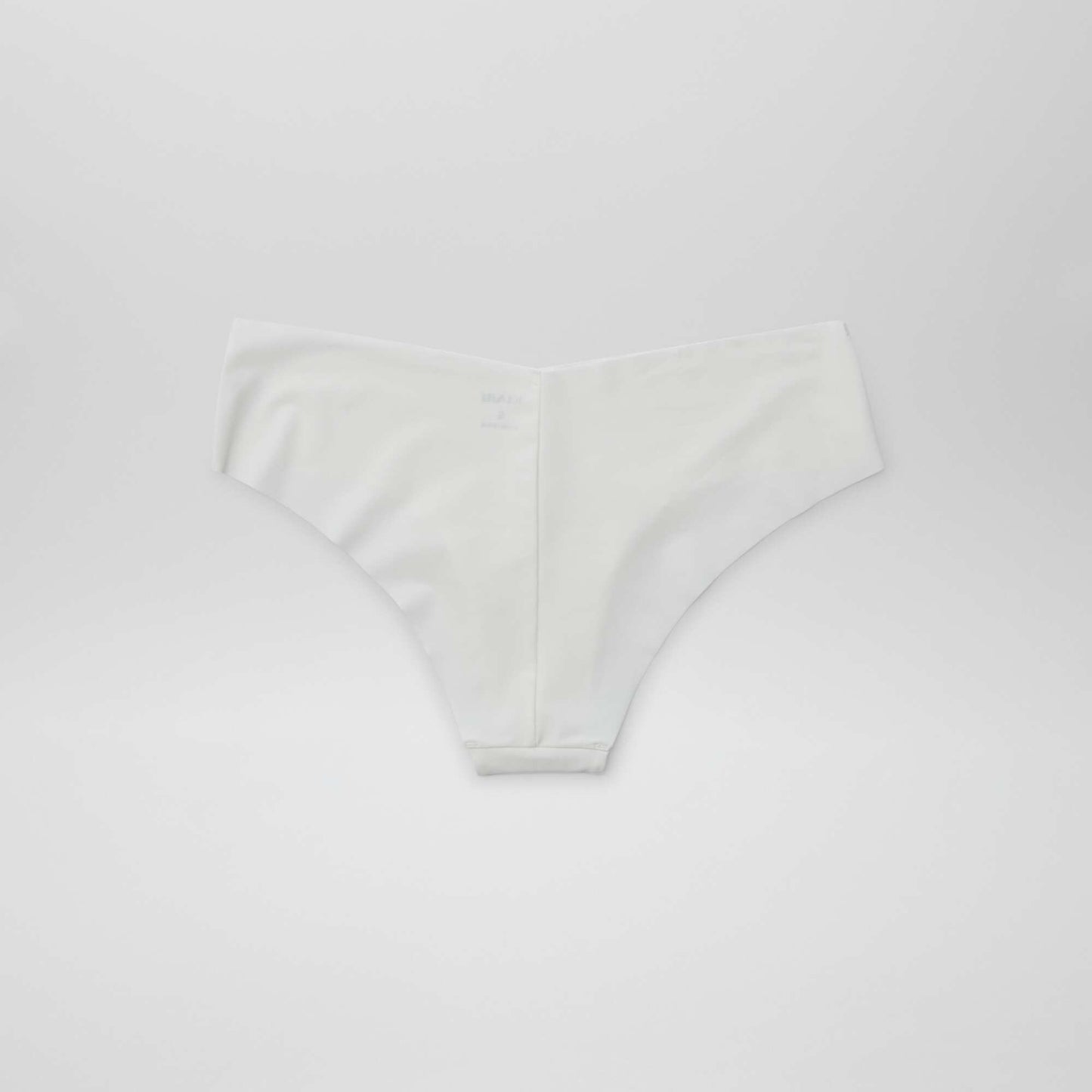 Pack of 2 invisible microfiber shorties WHITE