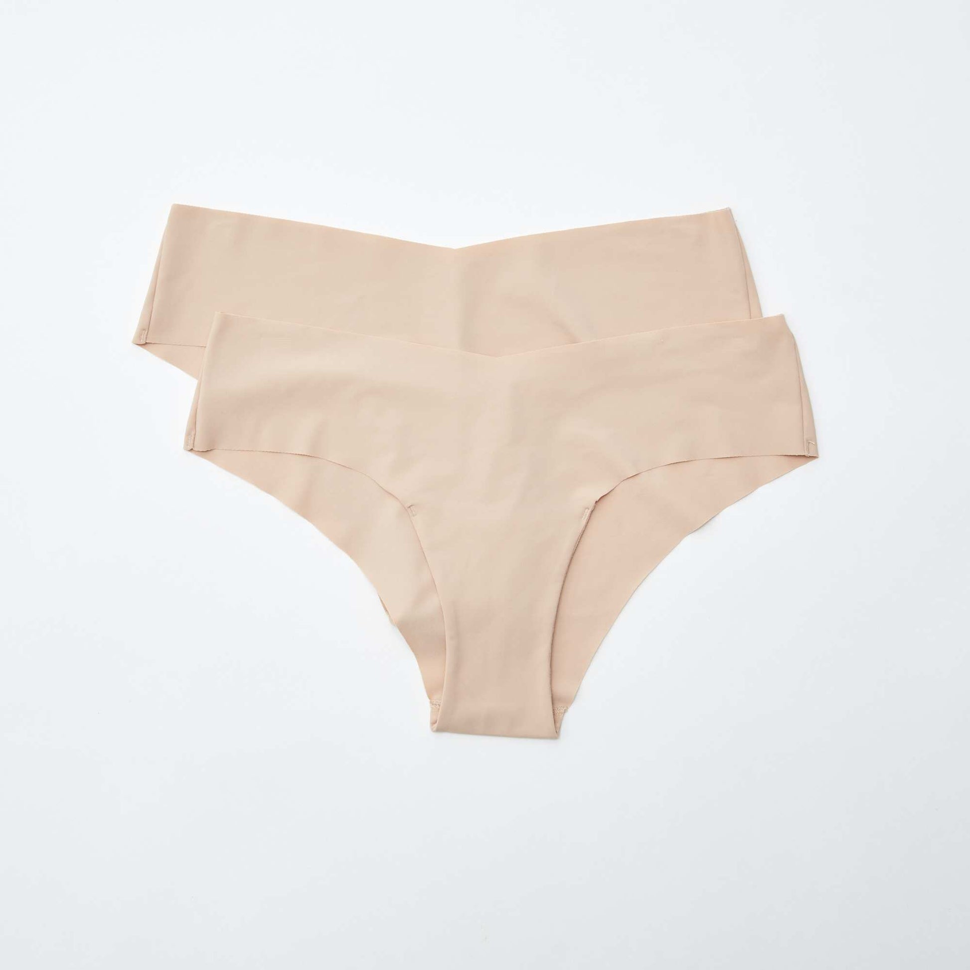 Pack of 2 invisible microfiber shorties PINK