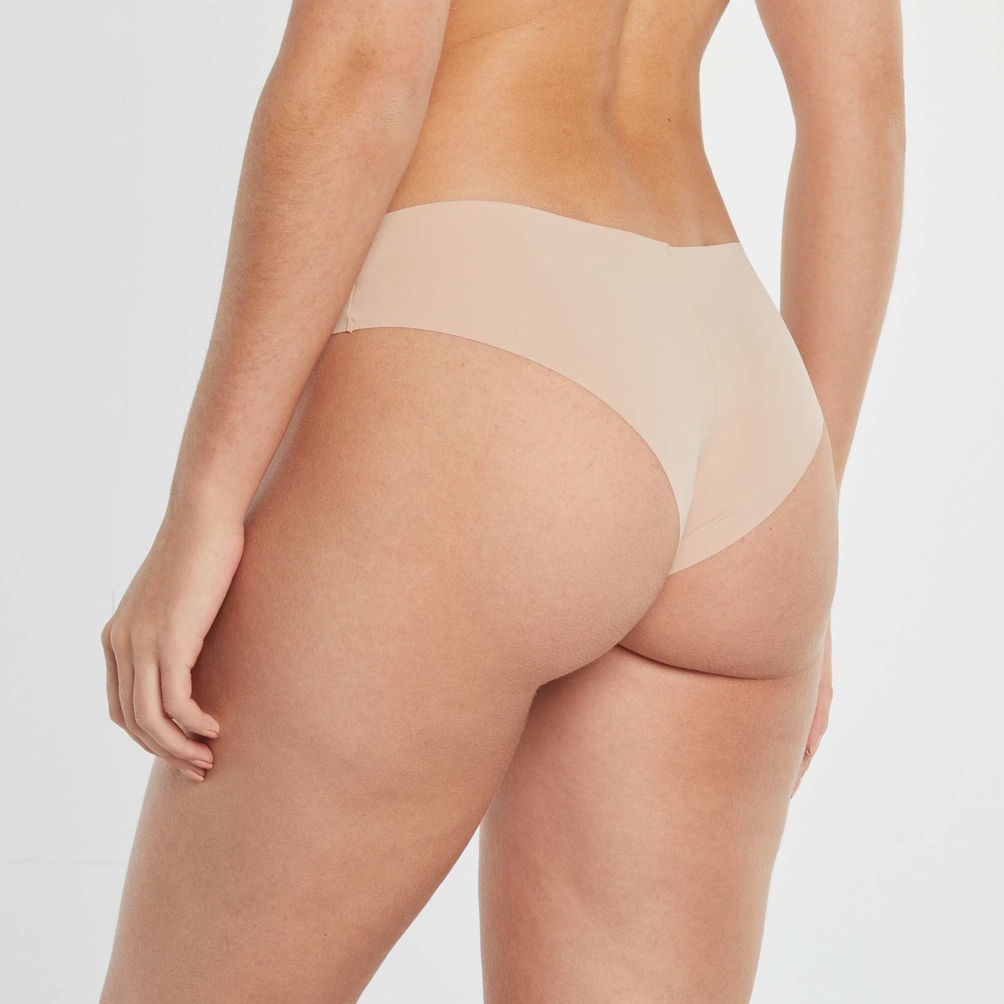 Pack of 2 invisible microfiber shorties PINK