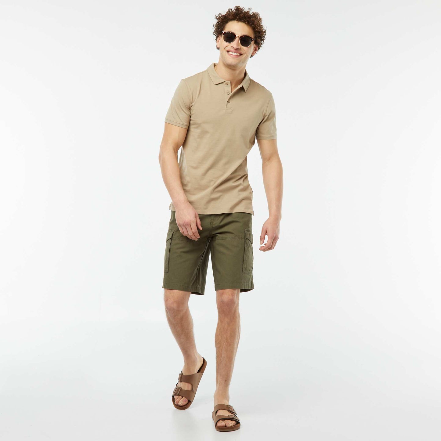 Multi-pocket Bermuda shorts KHAKI