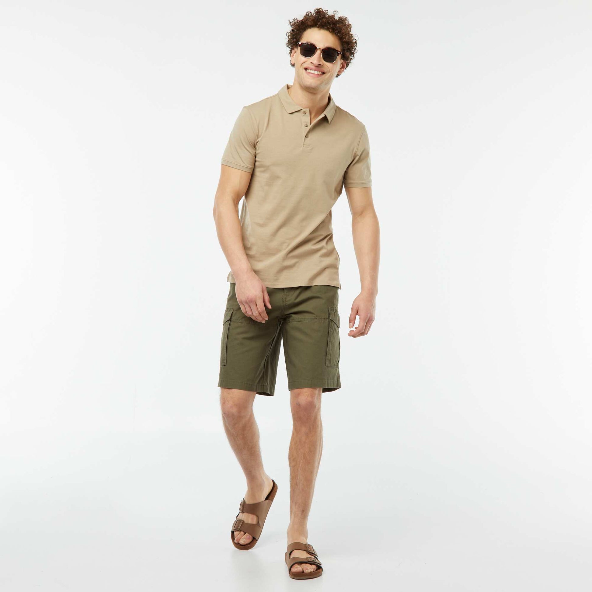 Multi-pocket Bermuda shorts KHAKI