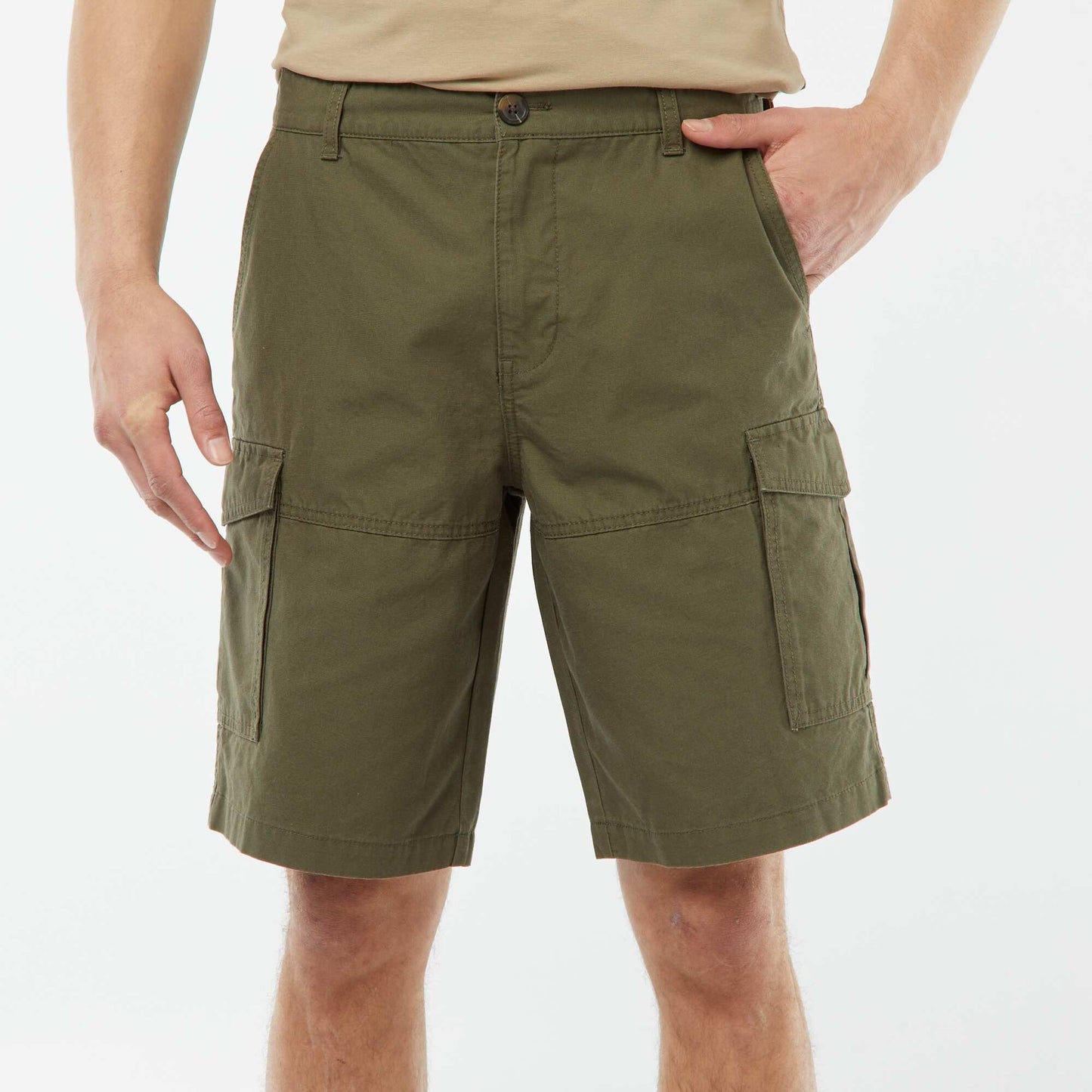 Multi-pocket Bermuda shorts KHAKI