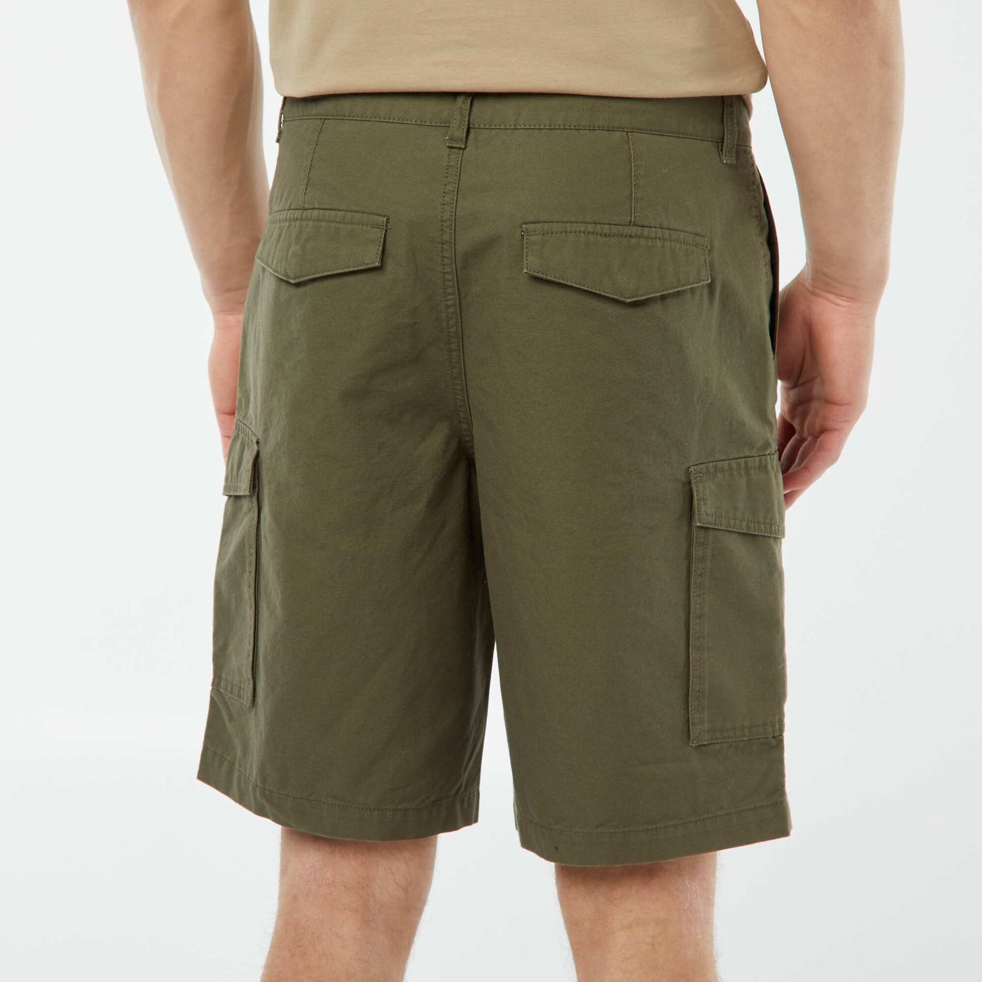 Multi-pocket Bermuda shorts KHAKI