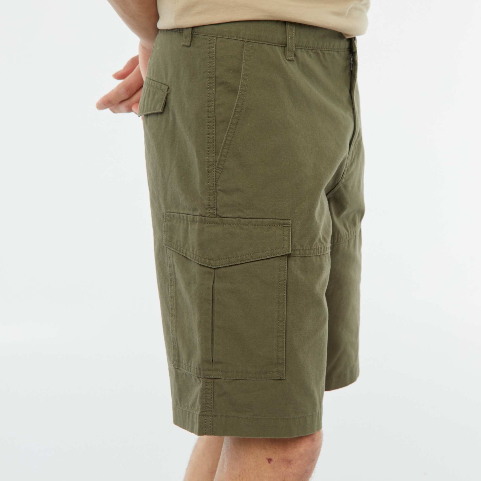 Multi-pocket Bermuda shorts KHAKI