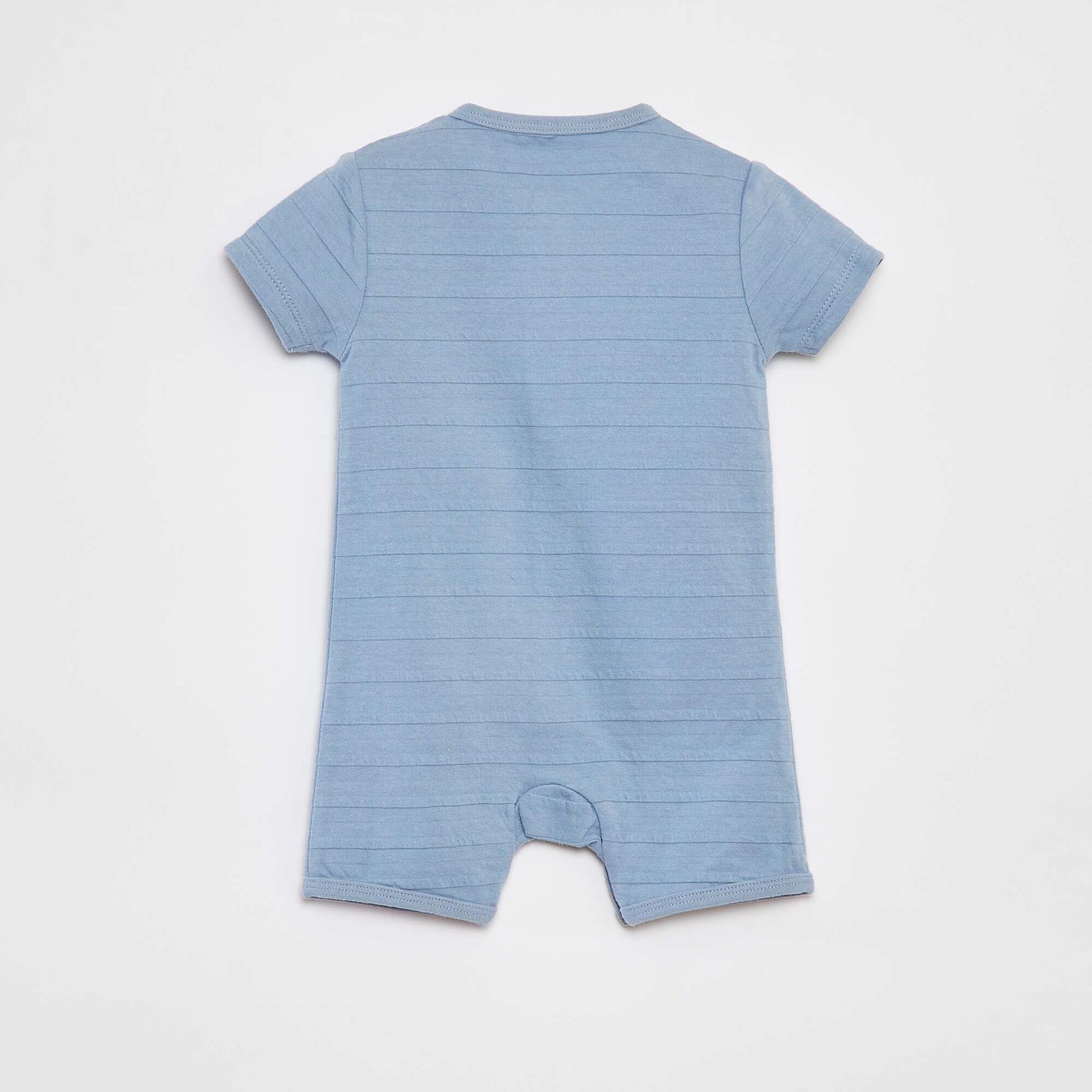 Lightweight sleepsuit with short sleeves BLUE