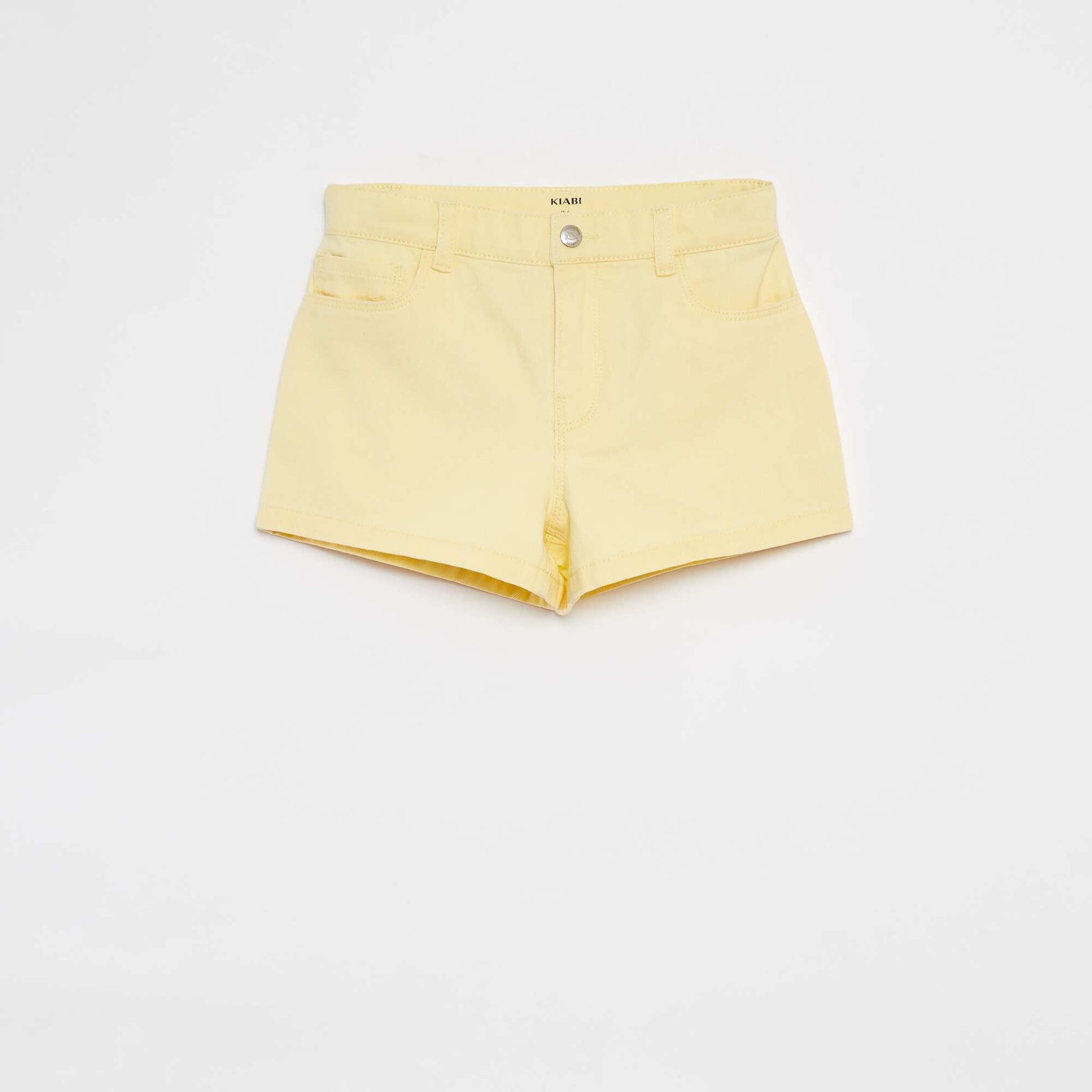 Denim shorts YELLOW
