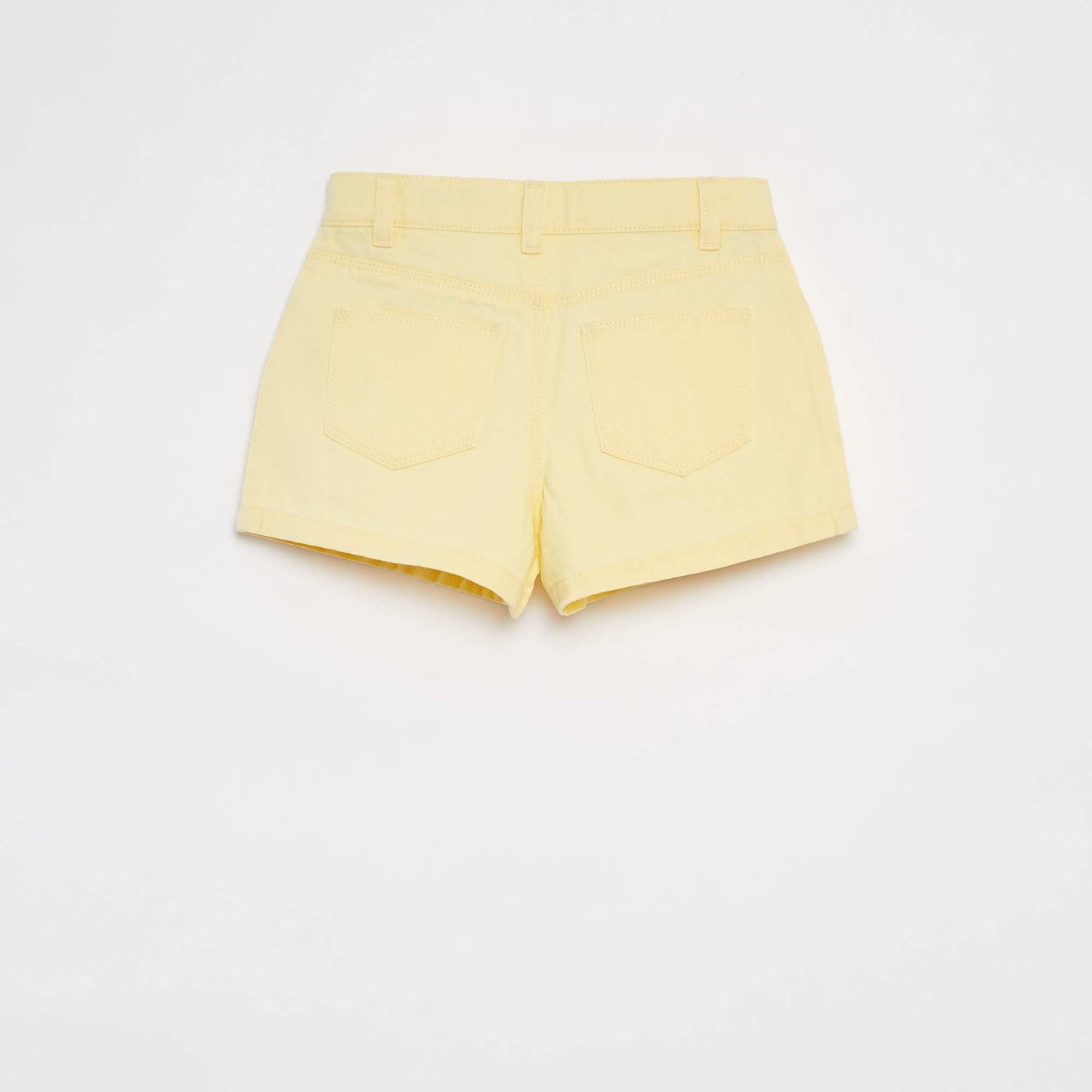 Denim shorts YELLOW