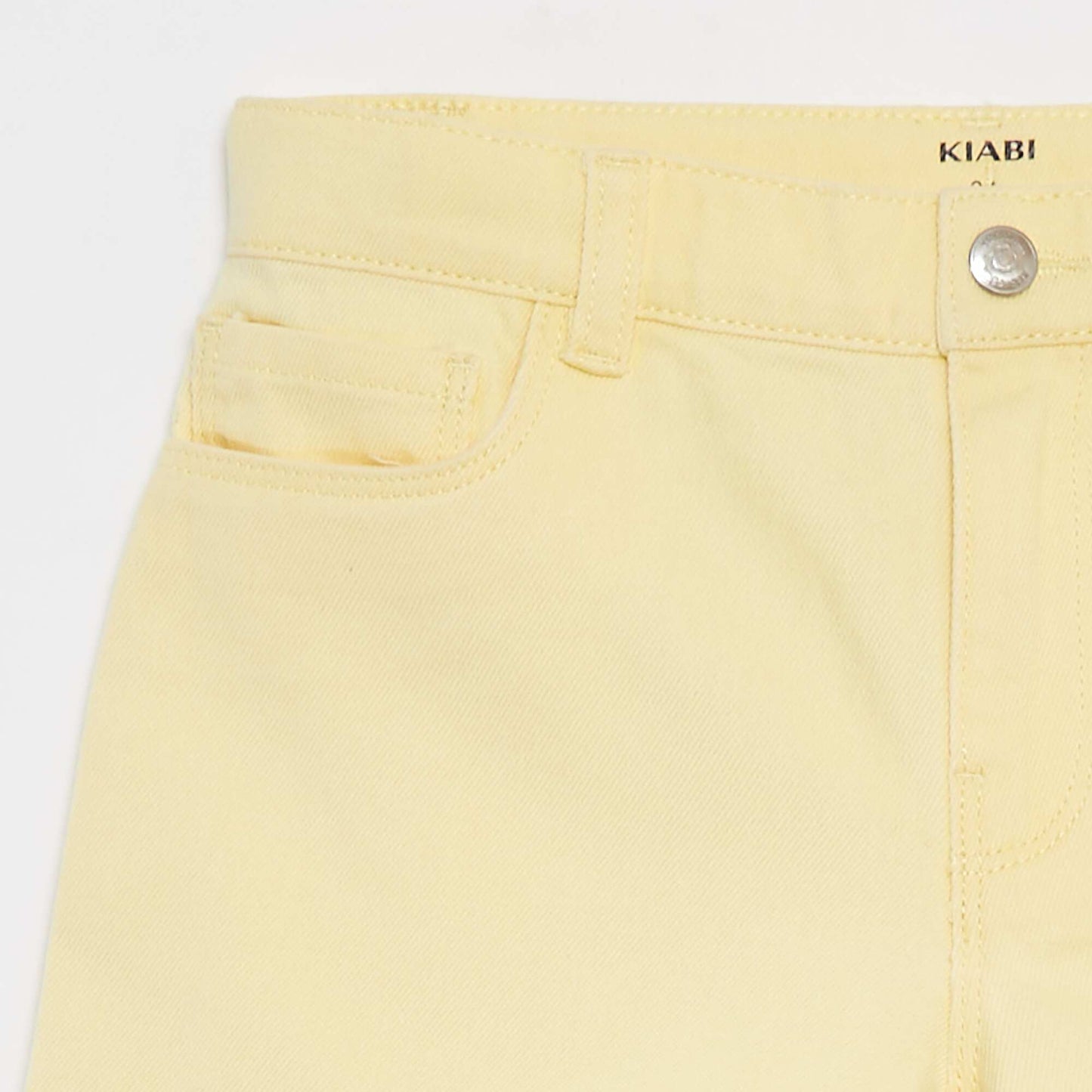 Denim shorts YELLOW