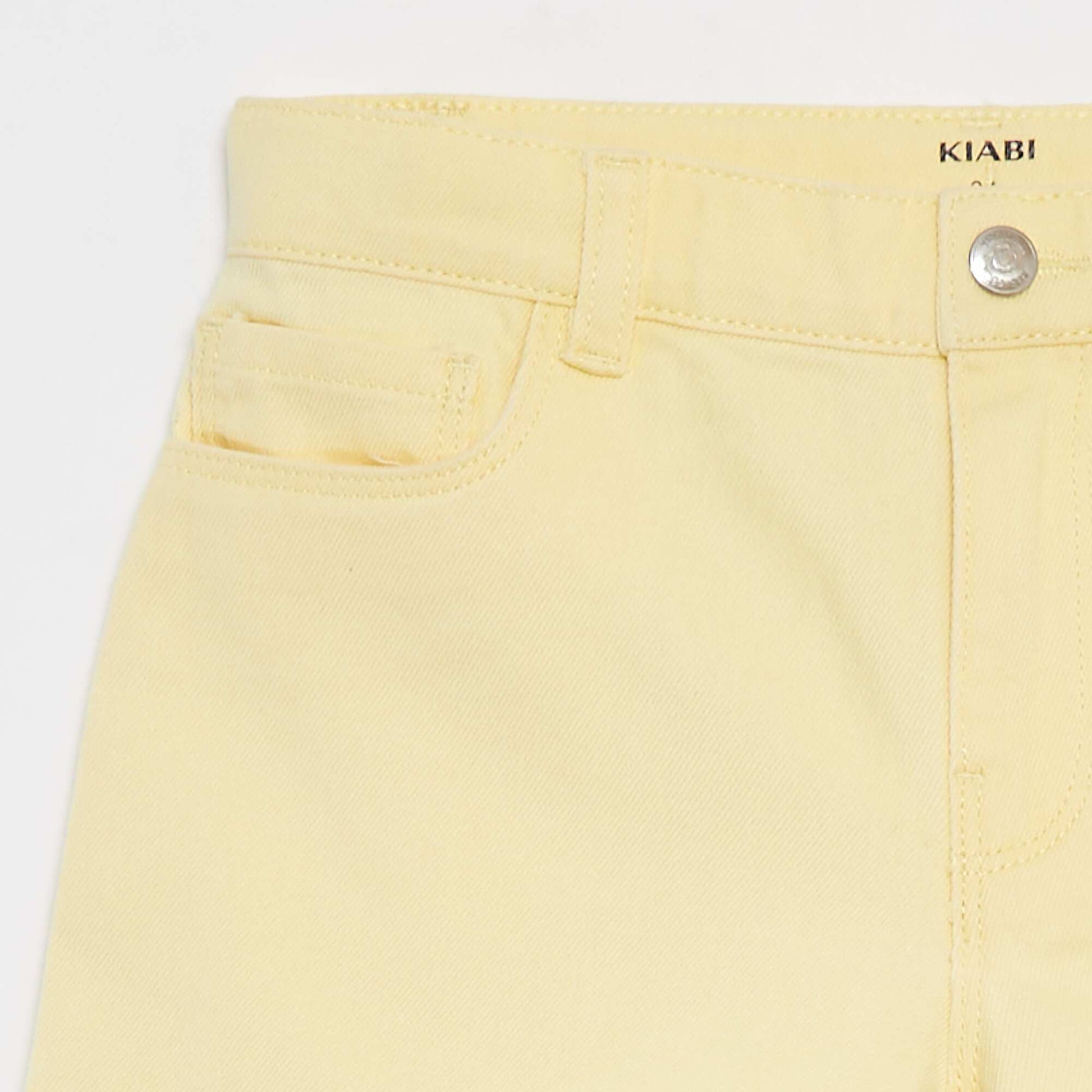 Denim shorts YELLOW