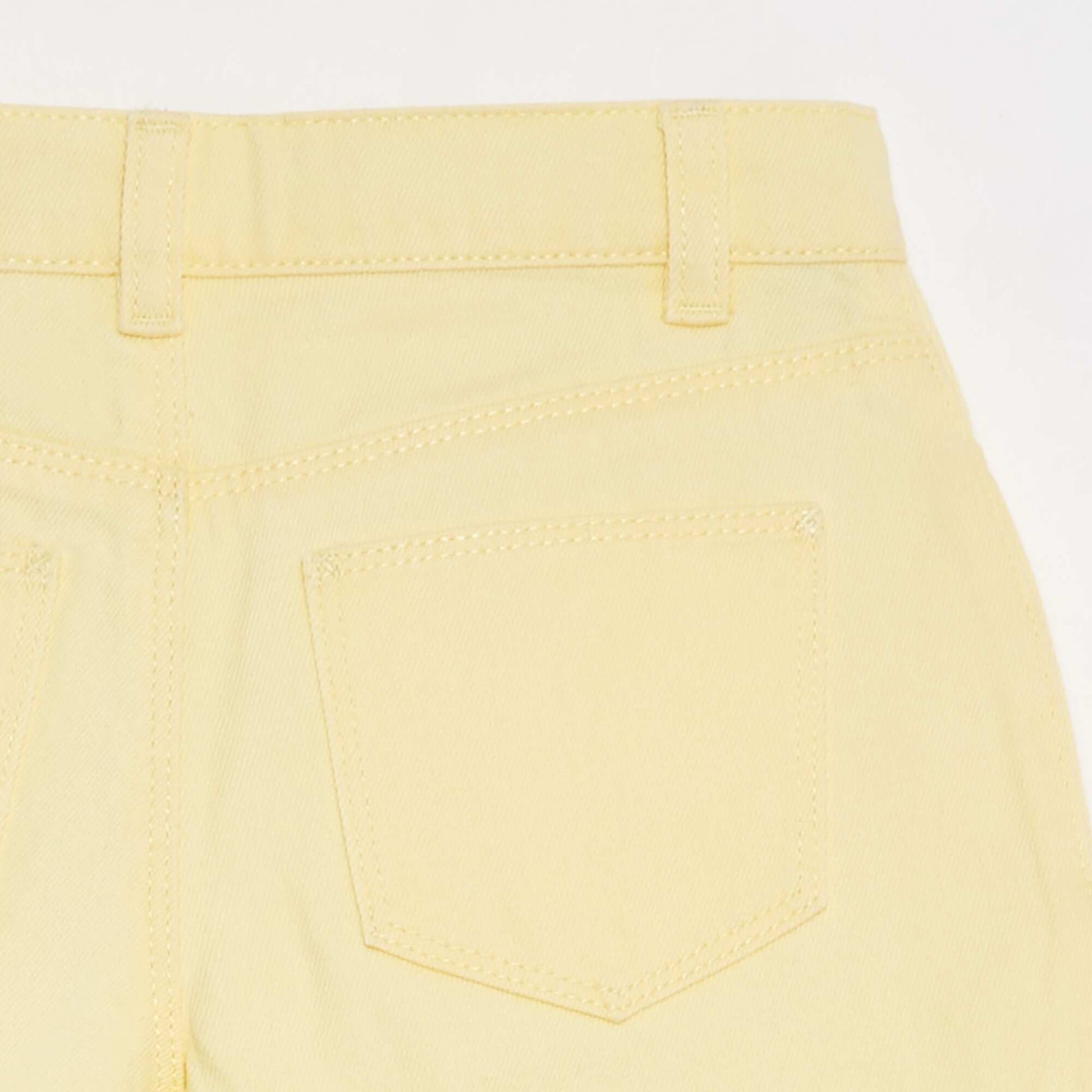 Denim shorts YELLOW