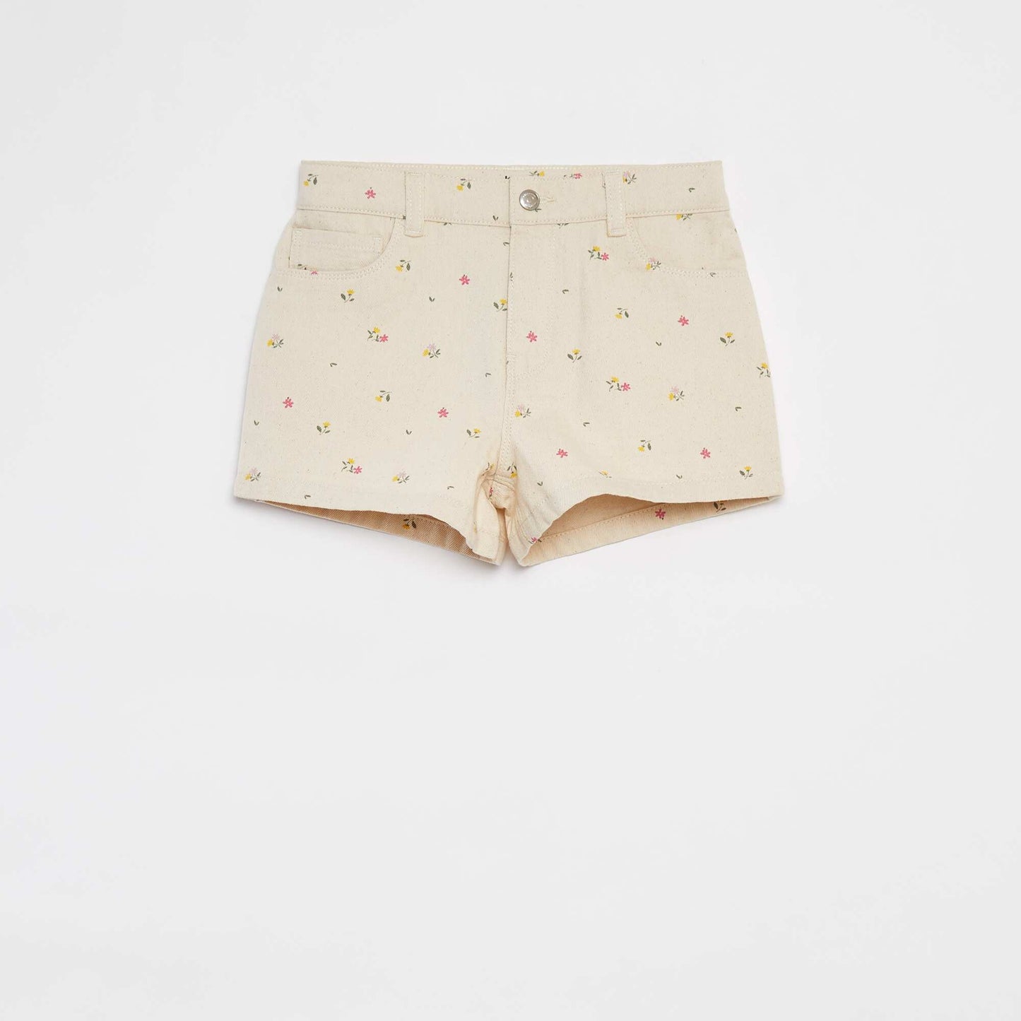 Denim shorts WHITE