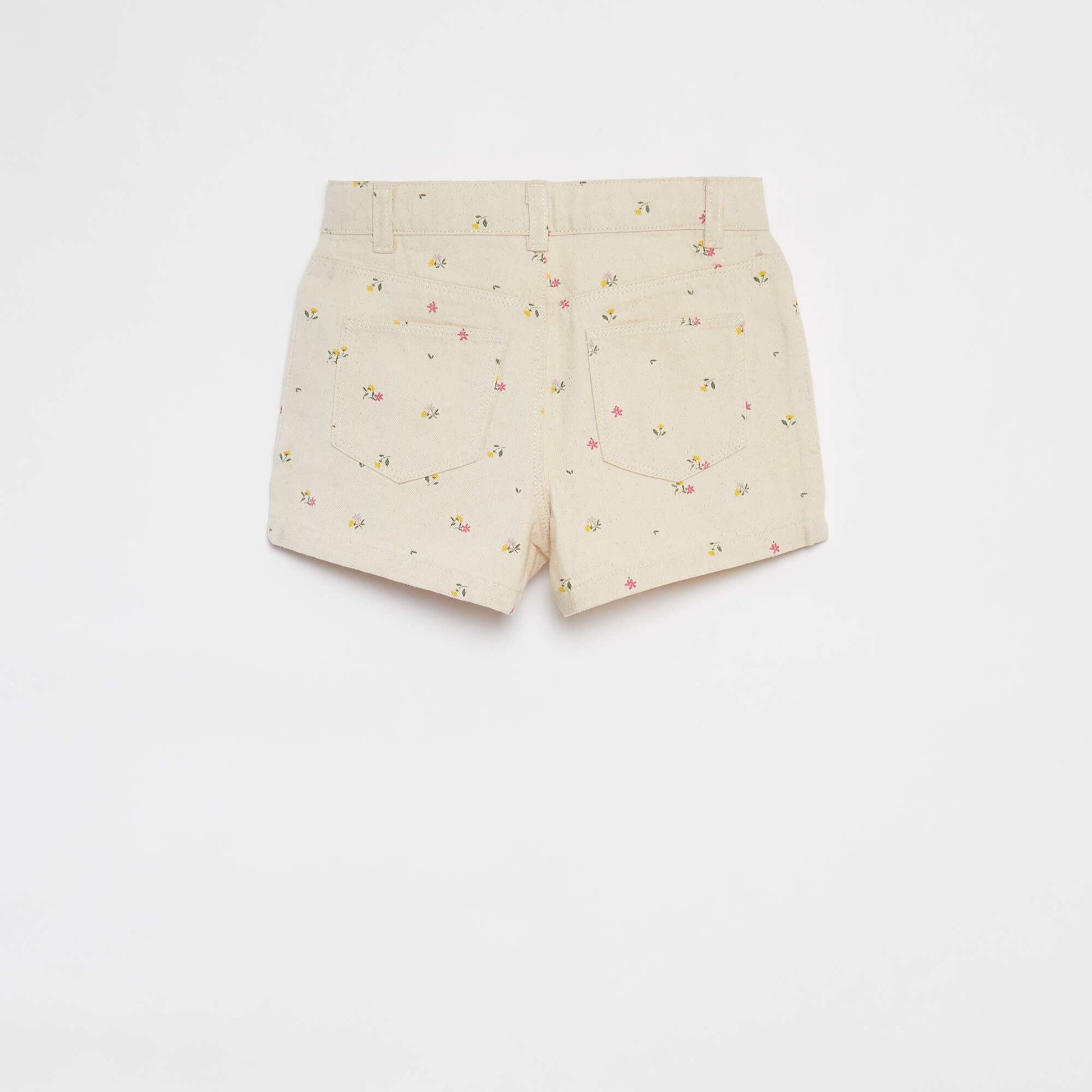 Denim shorts WHITE