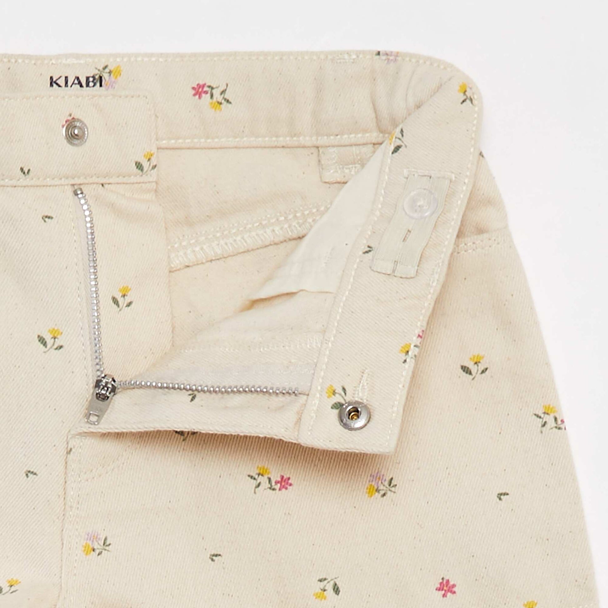 Denim shorts WHITE
