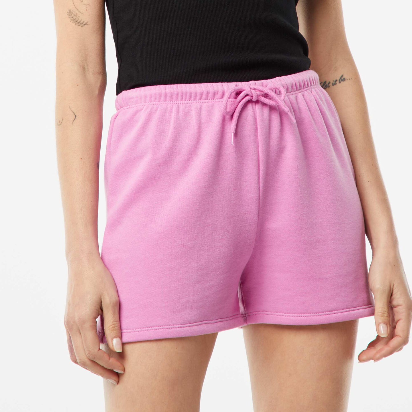 Sweatshirt fabric shorts PINK