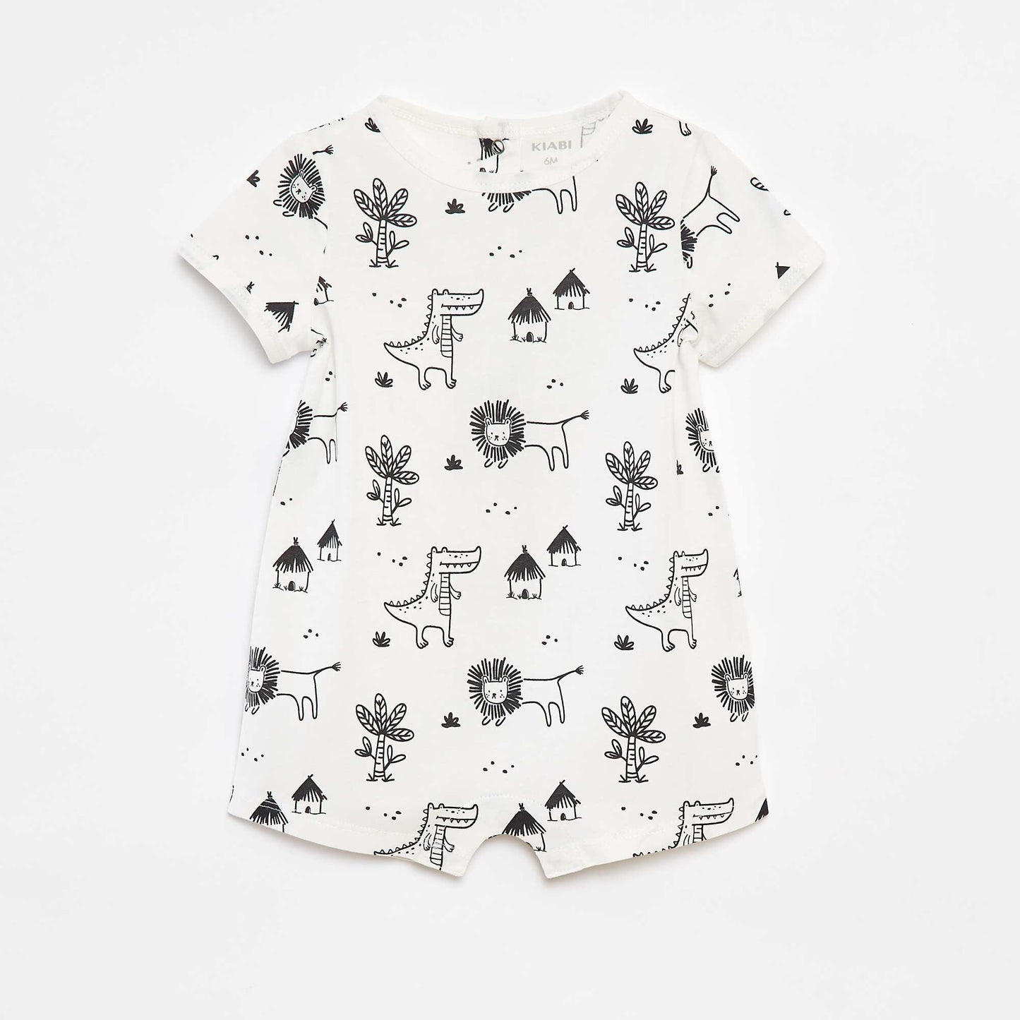 Pack of 2 printed rompers WHITE