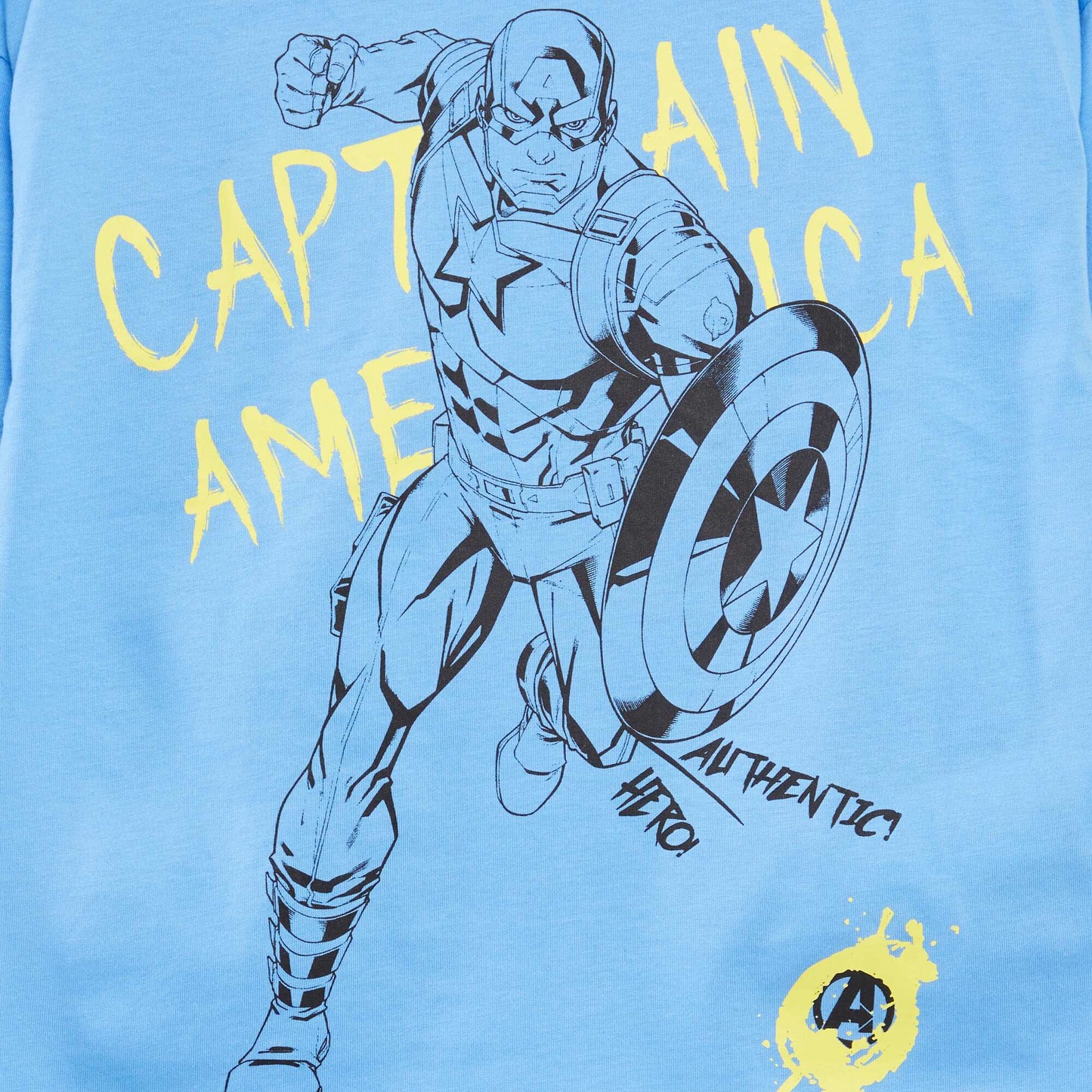 تي شيرت مارفل كابتن أمريكا أزرق