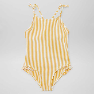 Striped swimsuit - One-piece YELLOW