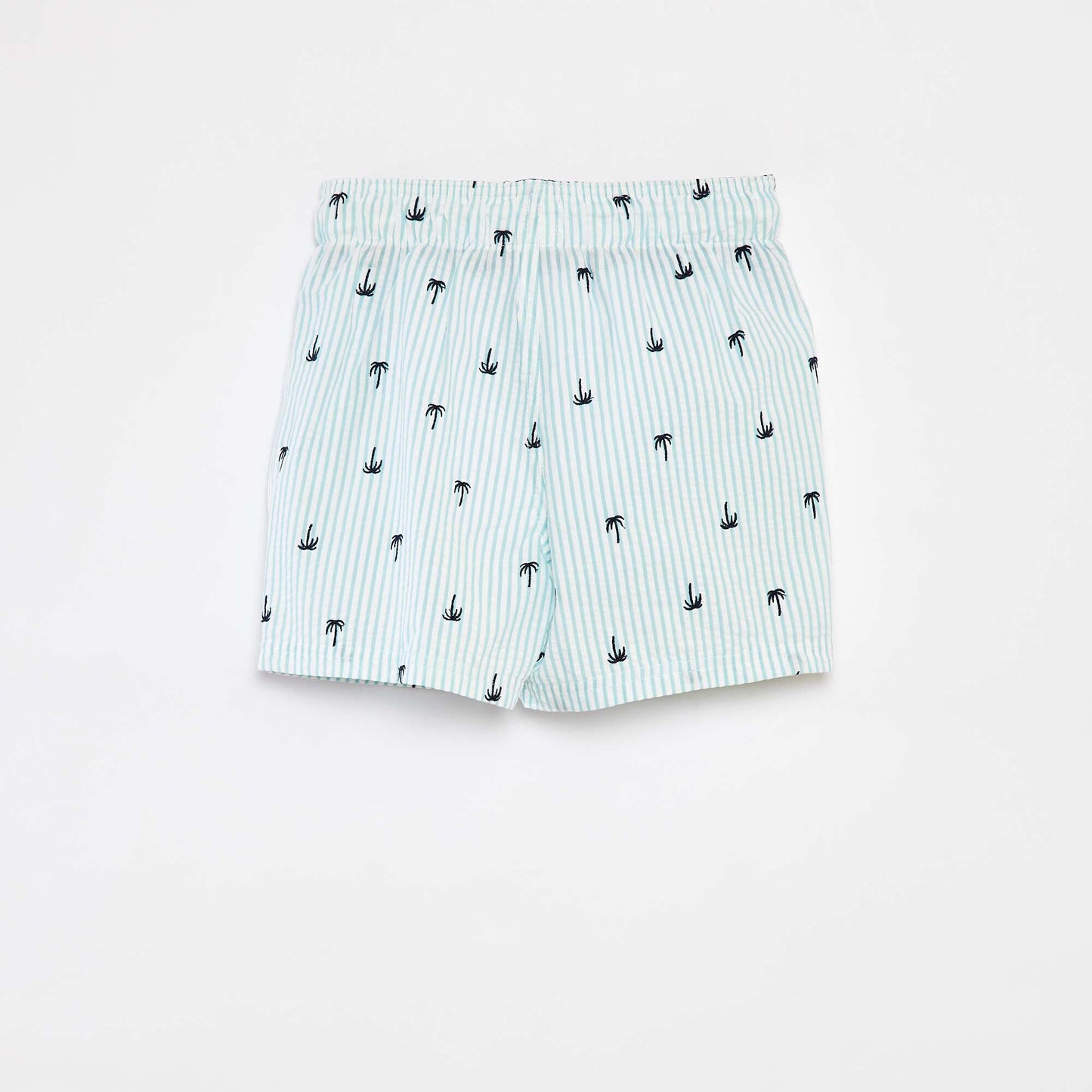 Patterned Bermuda swim shorts GREEN