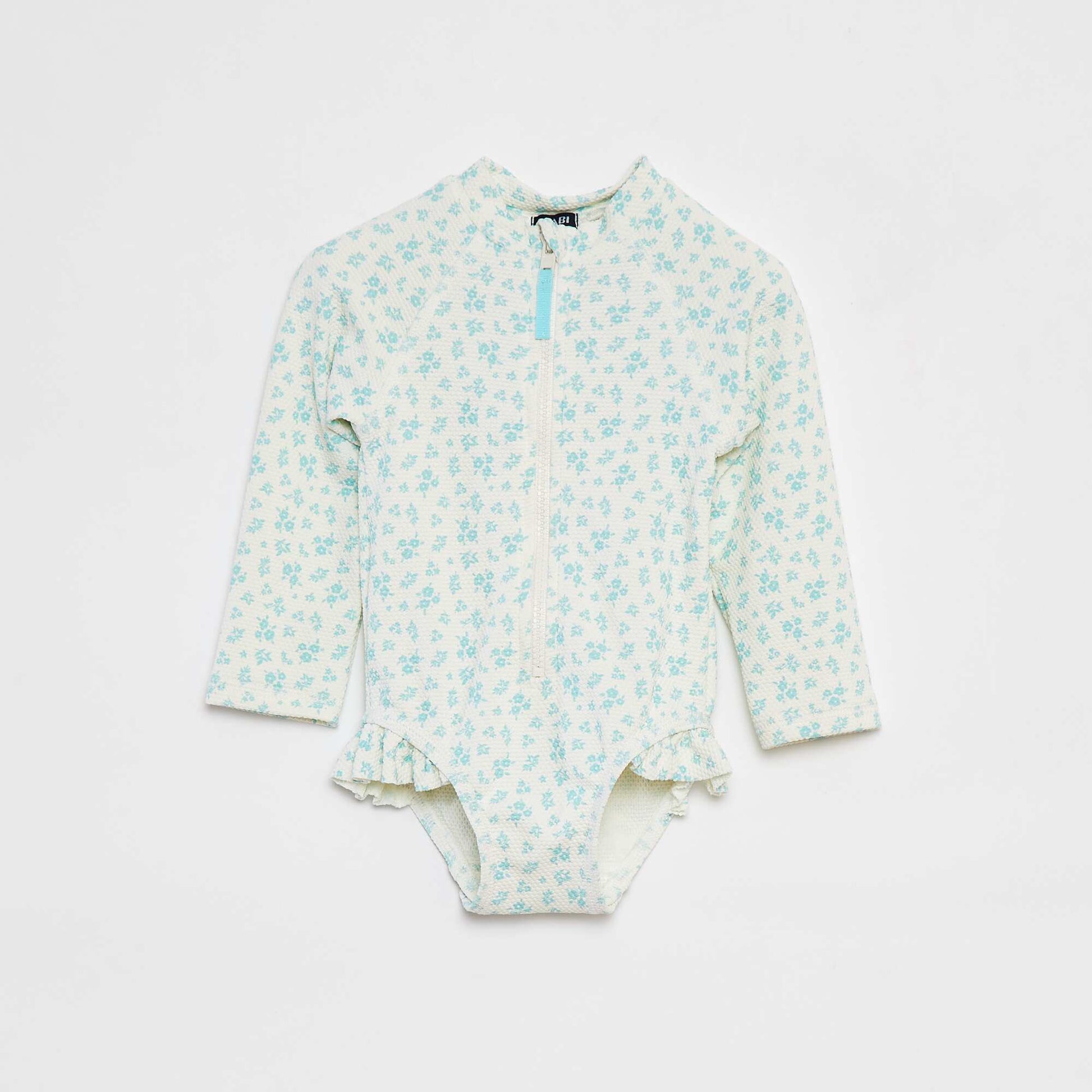Long-sleeved all-in-one swimsuit WHITE