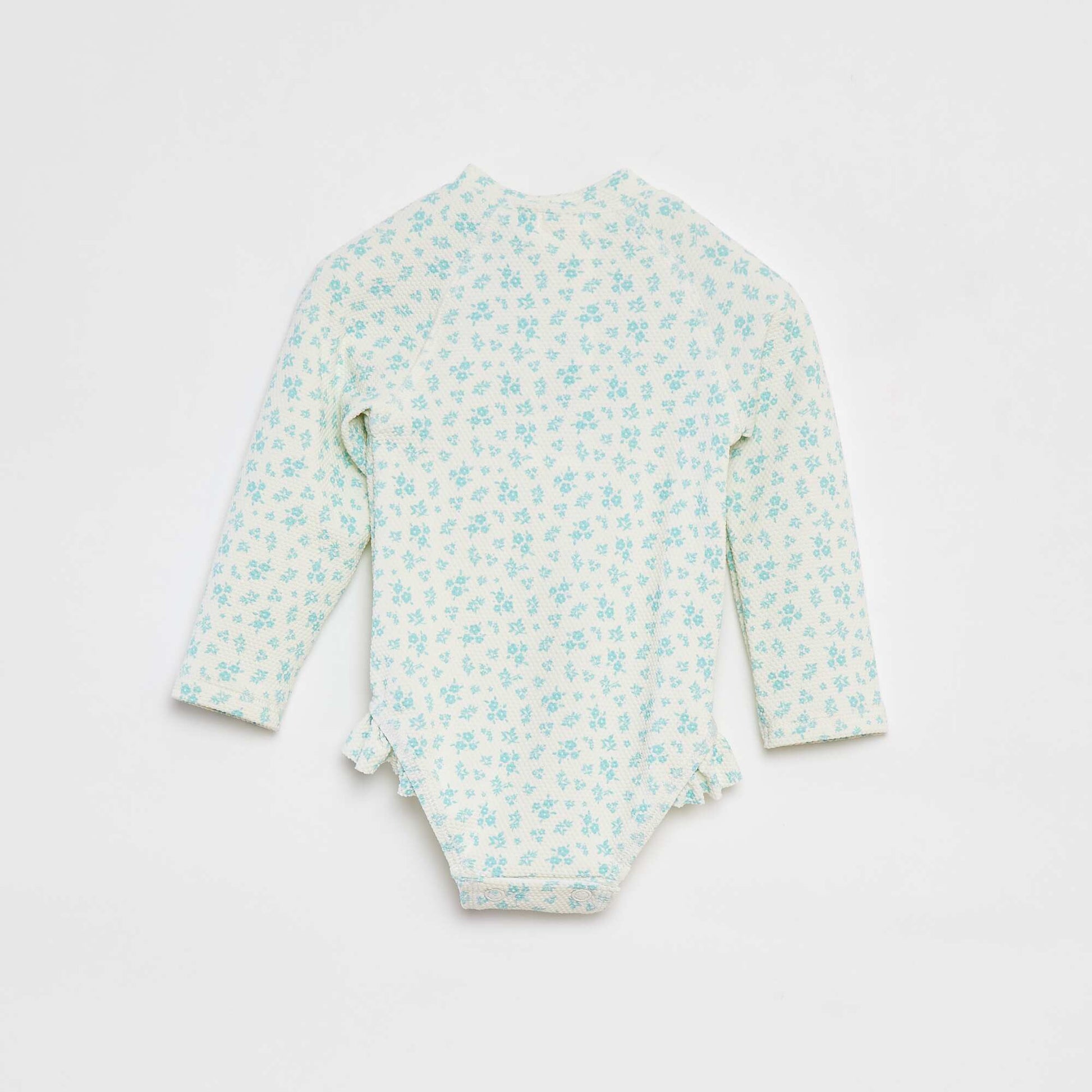 Long-sleeved all-in-one swimsuit WHITE
