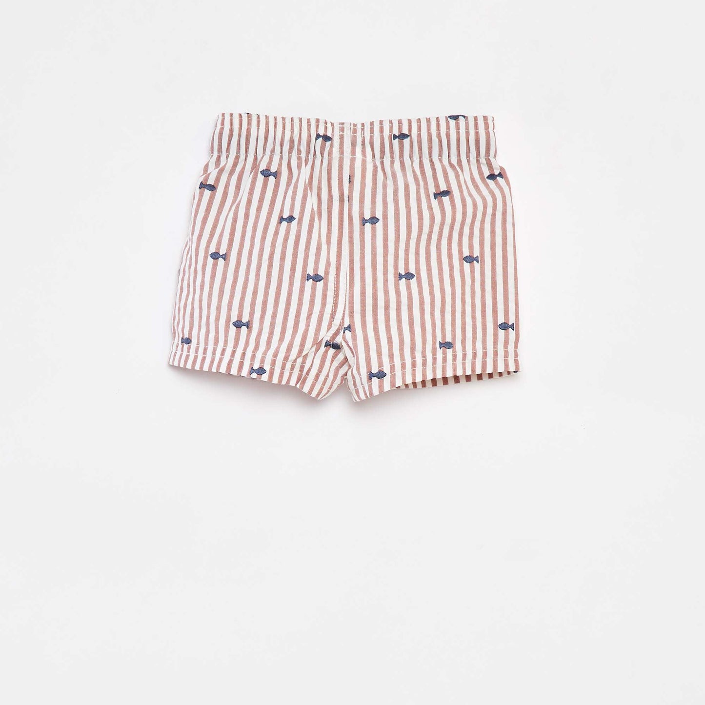 Patterned swim shorts BROWN