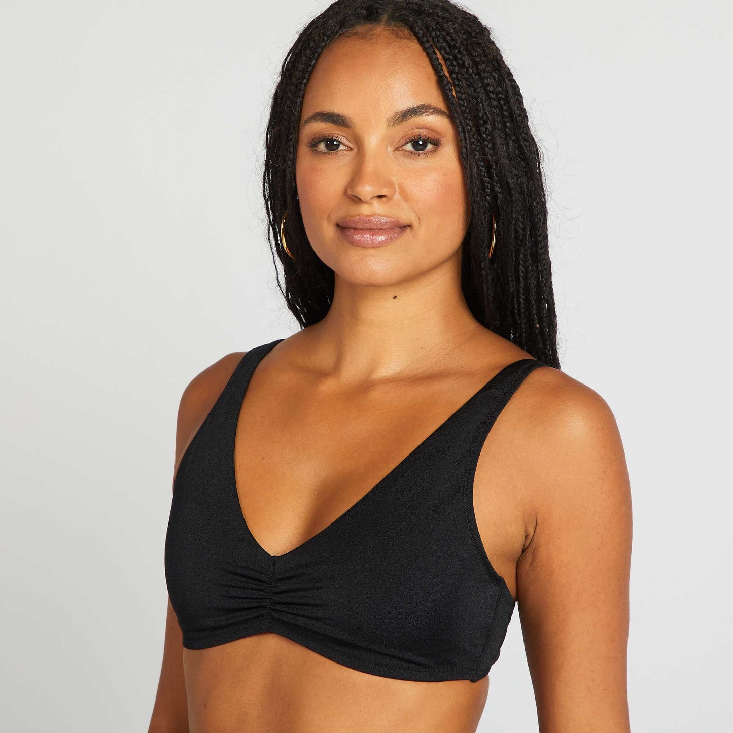 Sporty bikini top BLACK
