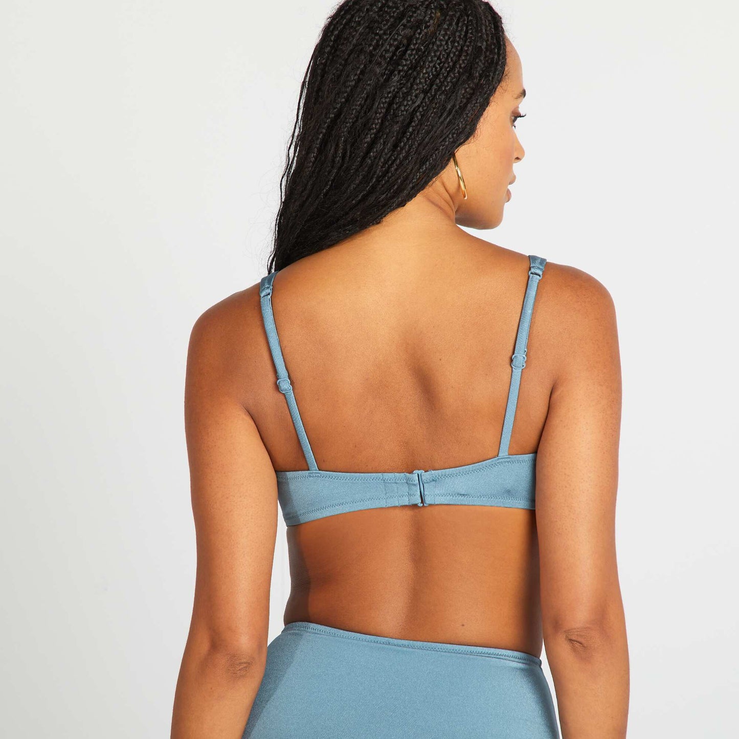Sporty bikini top BLUE