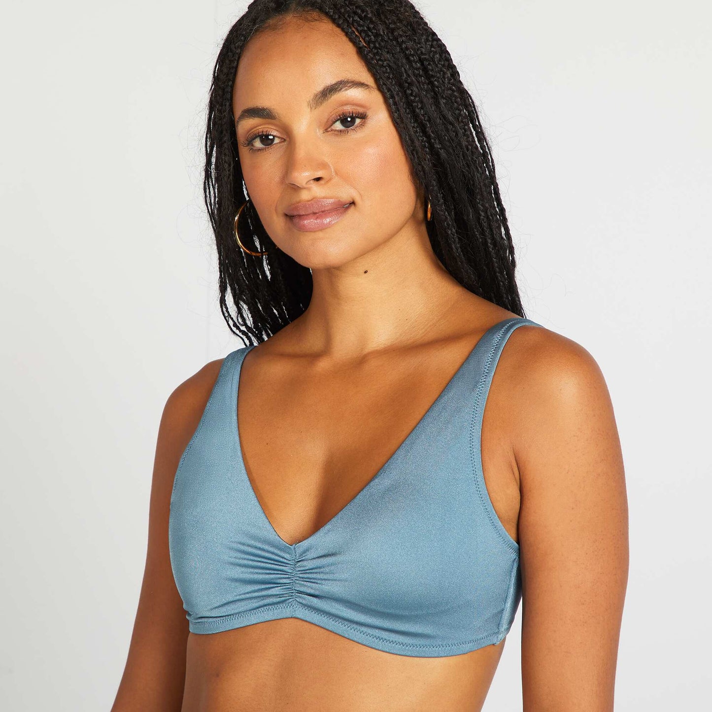 Sporty bikini top BLUE