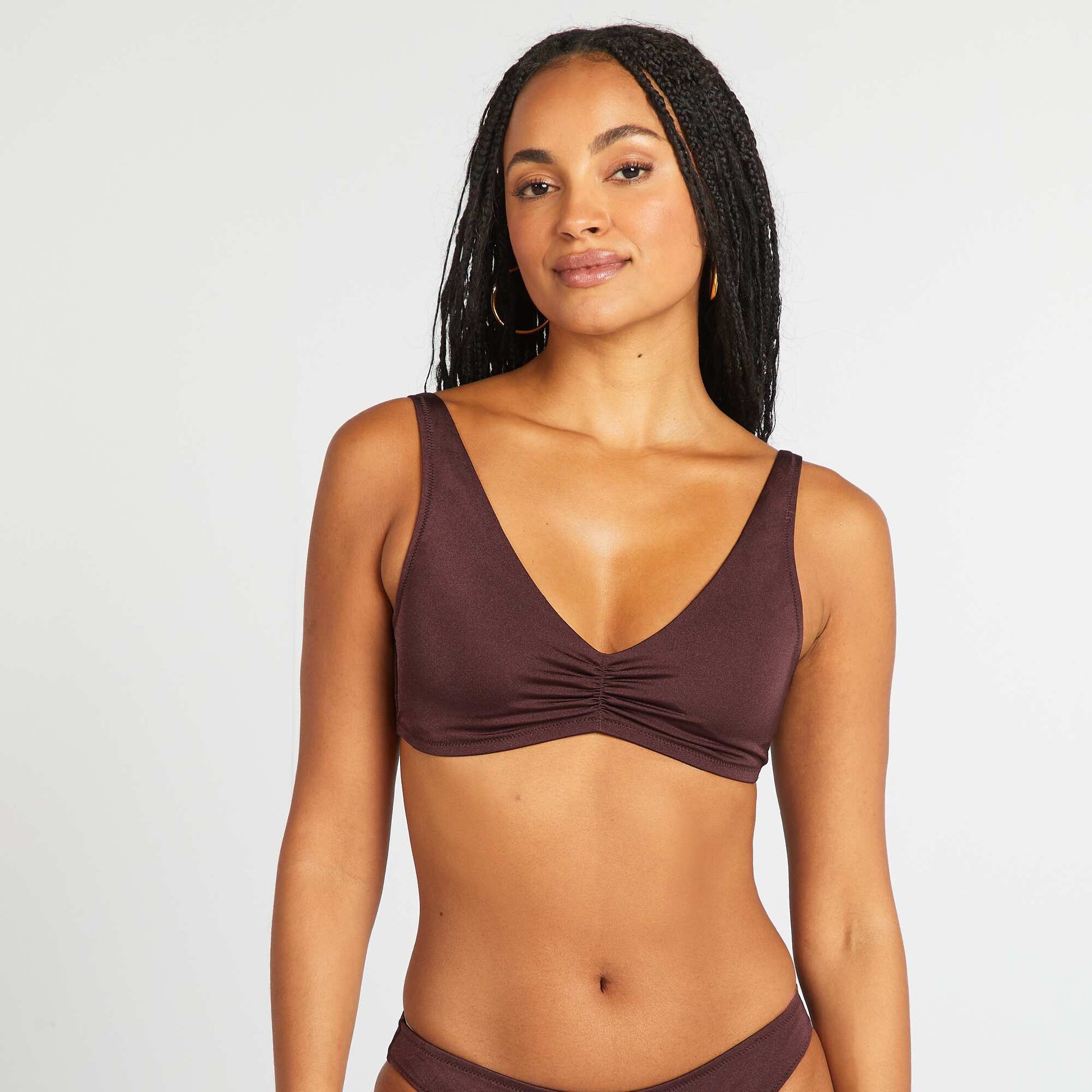 Sporty bikini top PURPLE