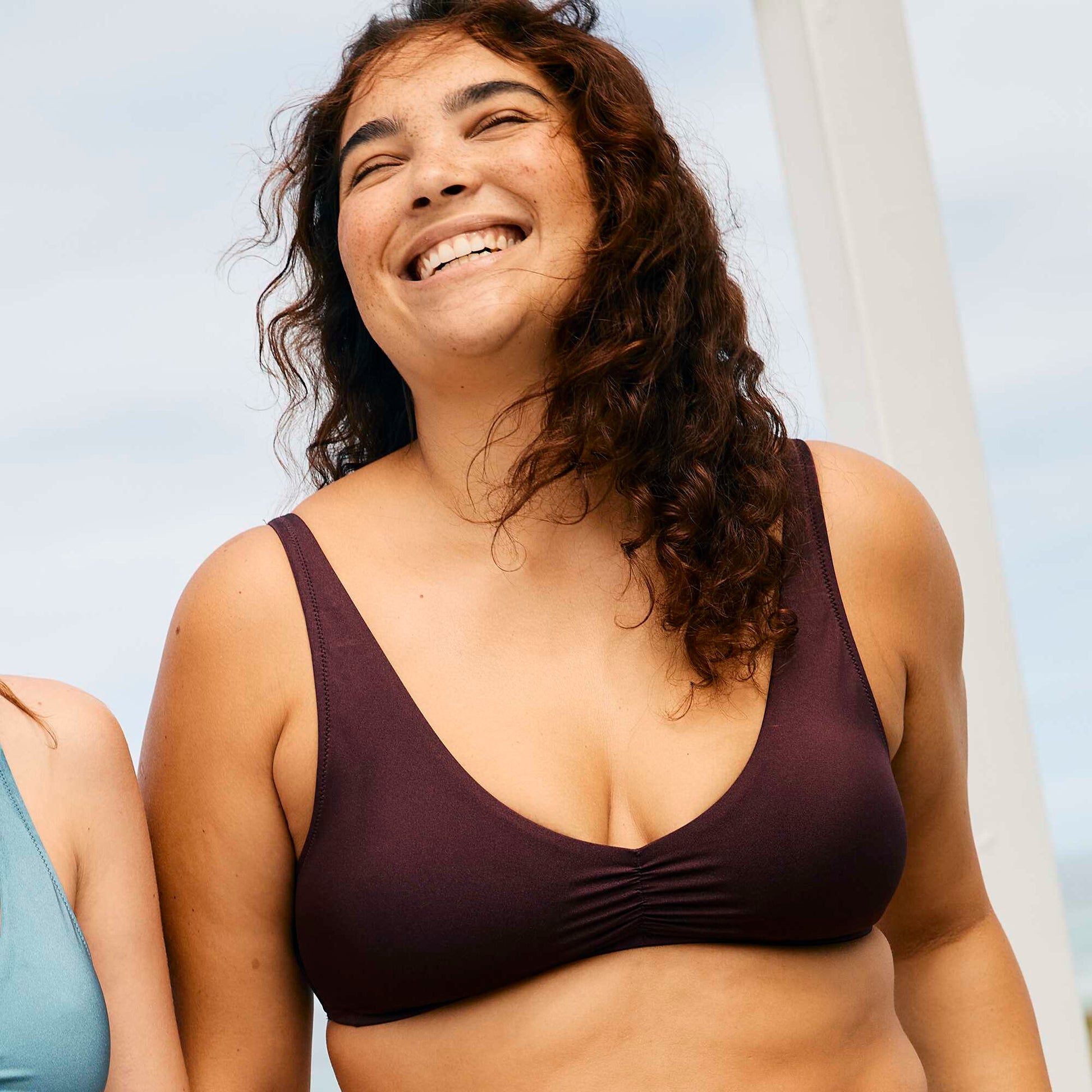 Sporty bikini top PURPLE