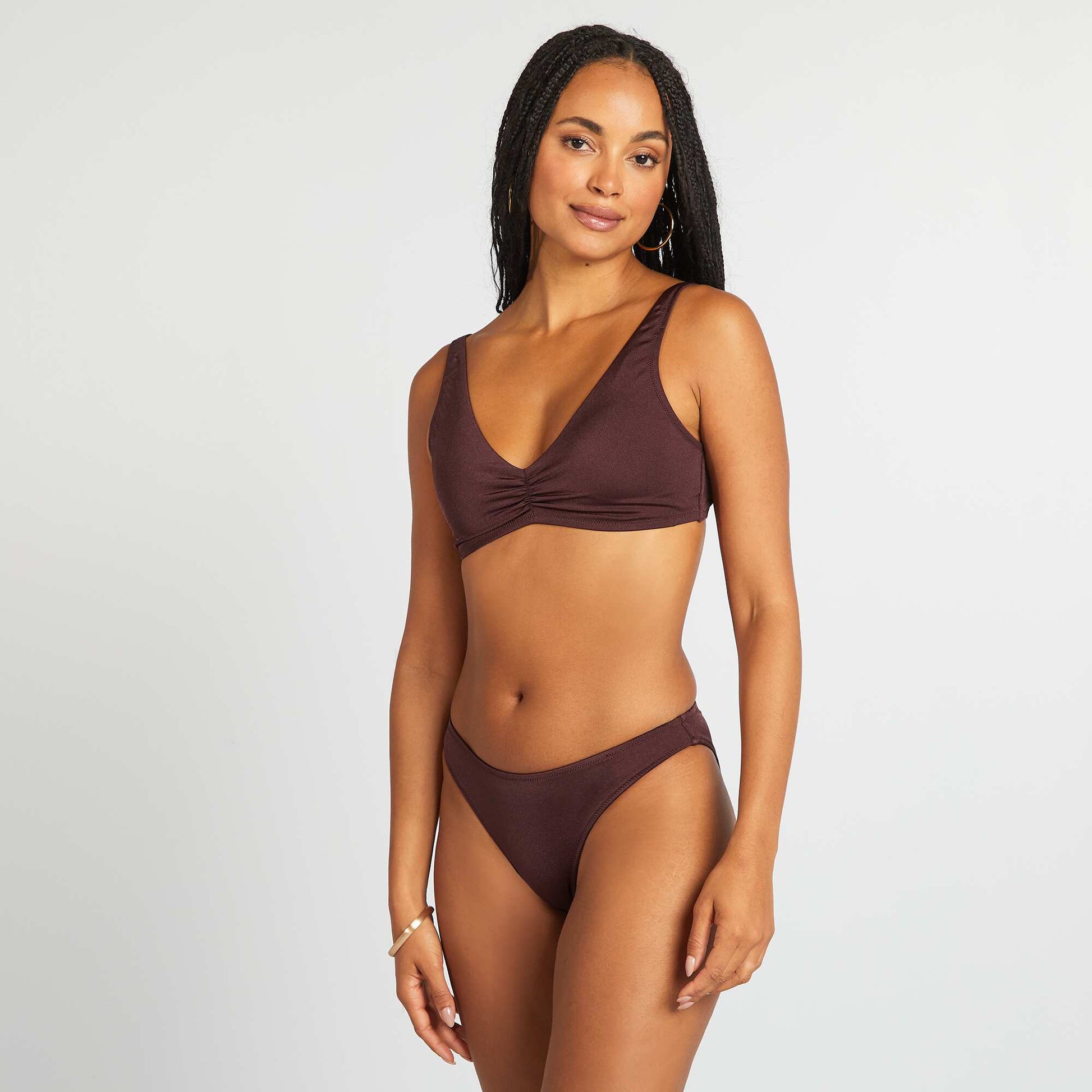 Sporty bikini top PURPLE