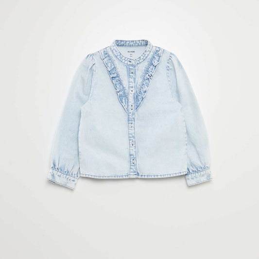 قميص جينز أزرق