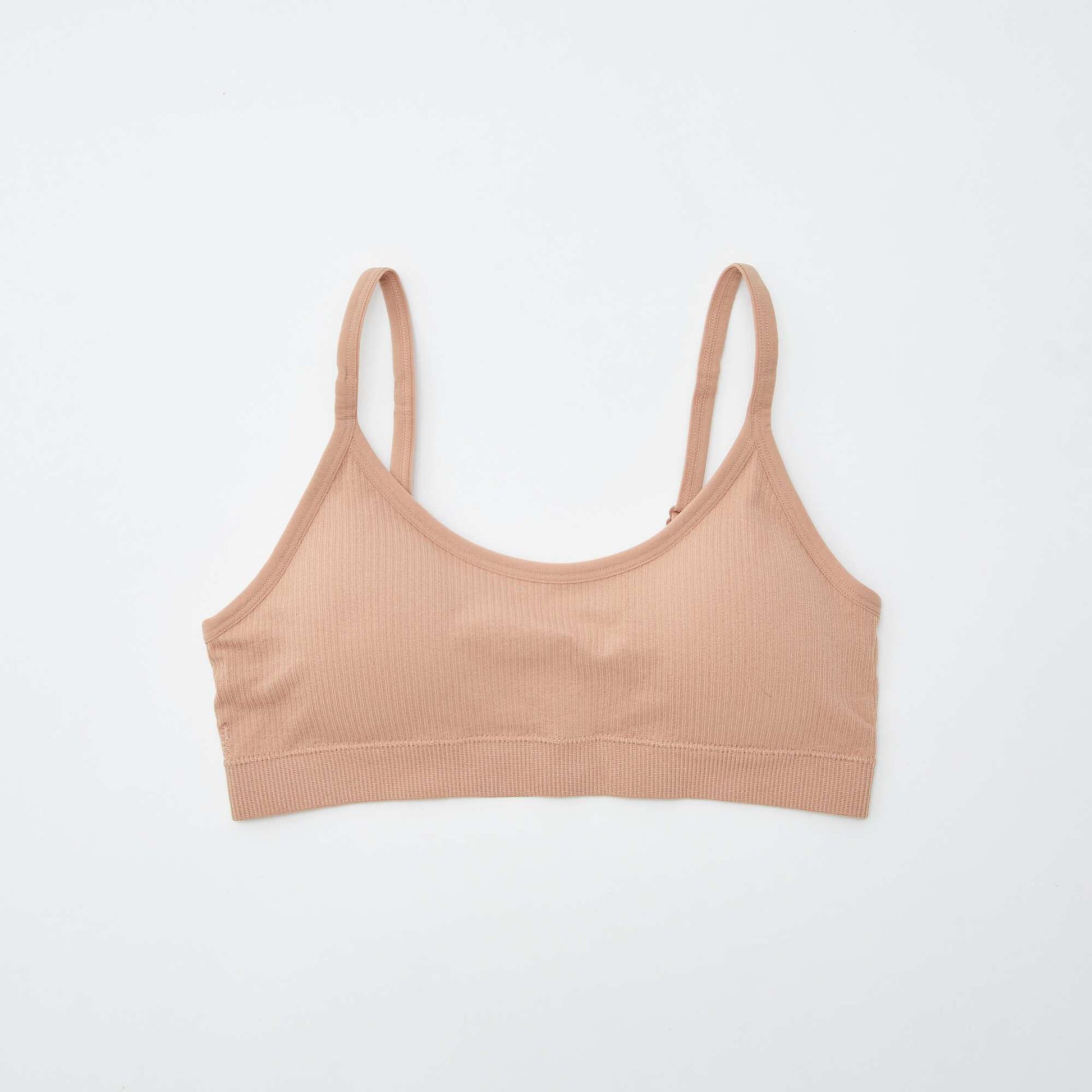 Pack of 2 ribbed bralettes PINK