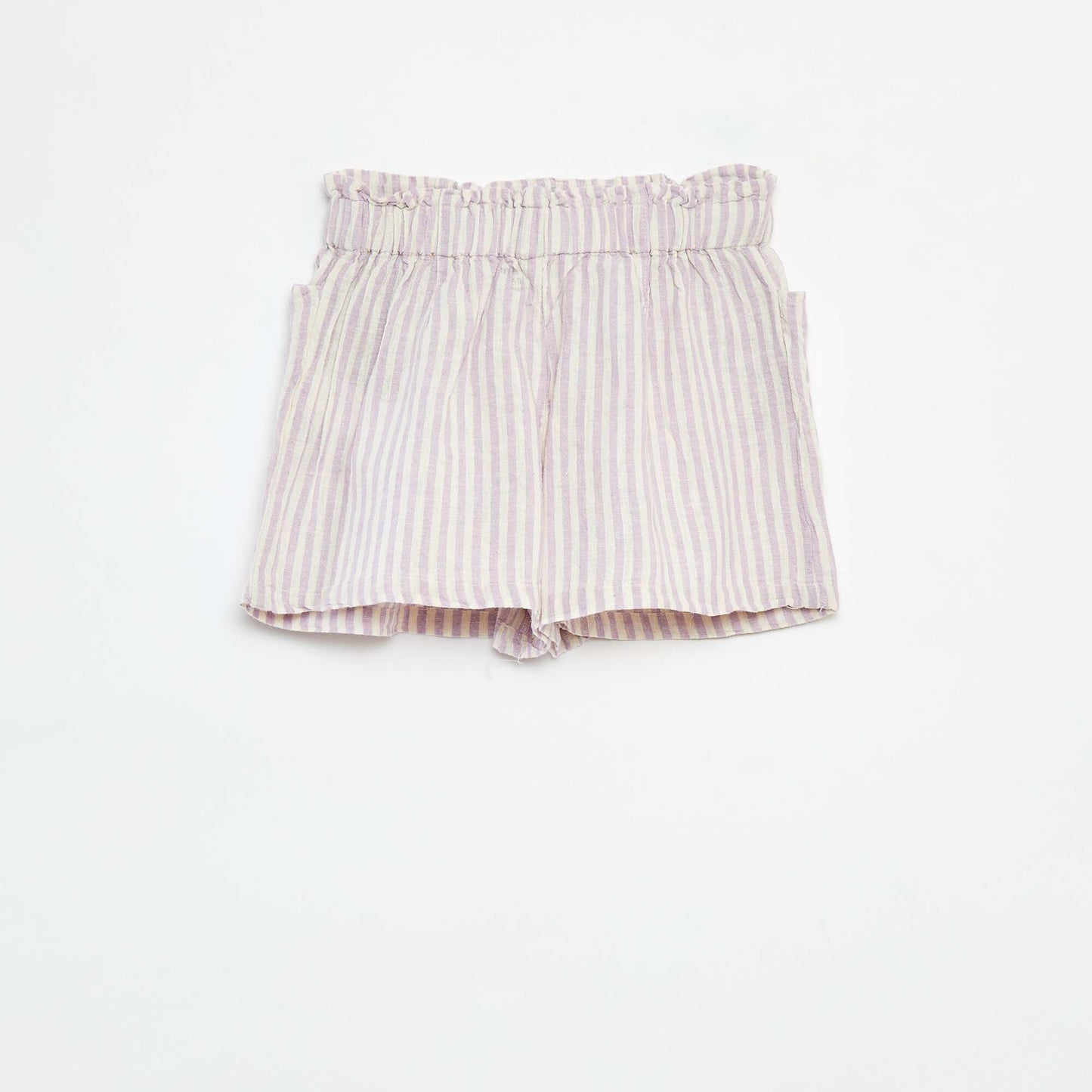 Striped flowing shorts PURPLE