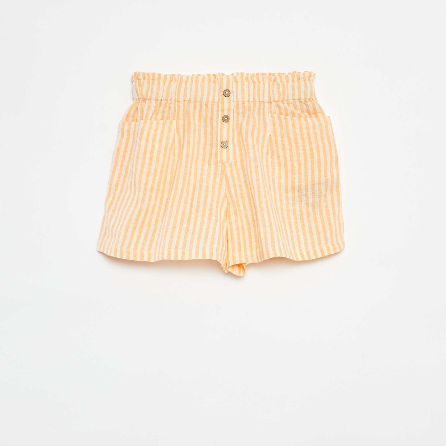 Striped flowing shorts ORANGE