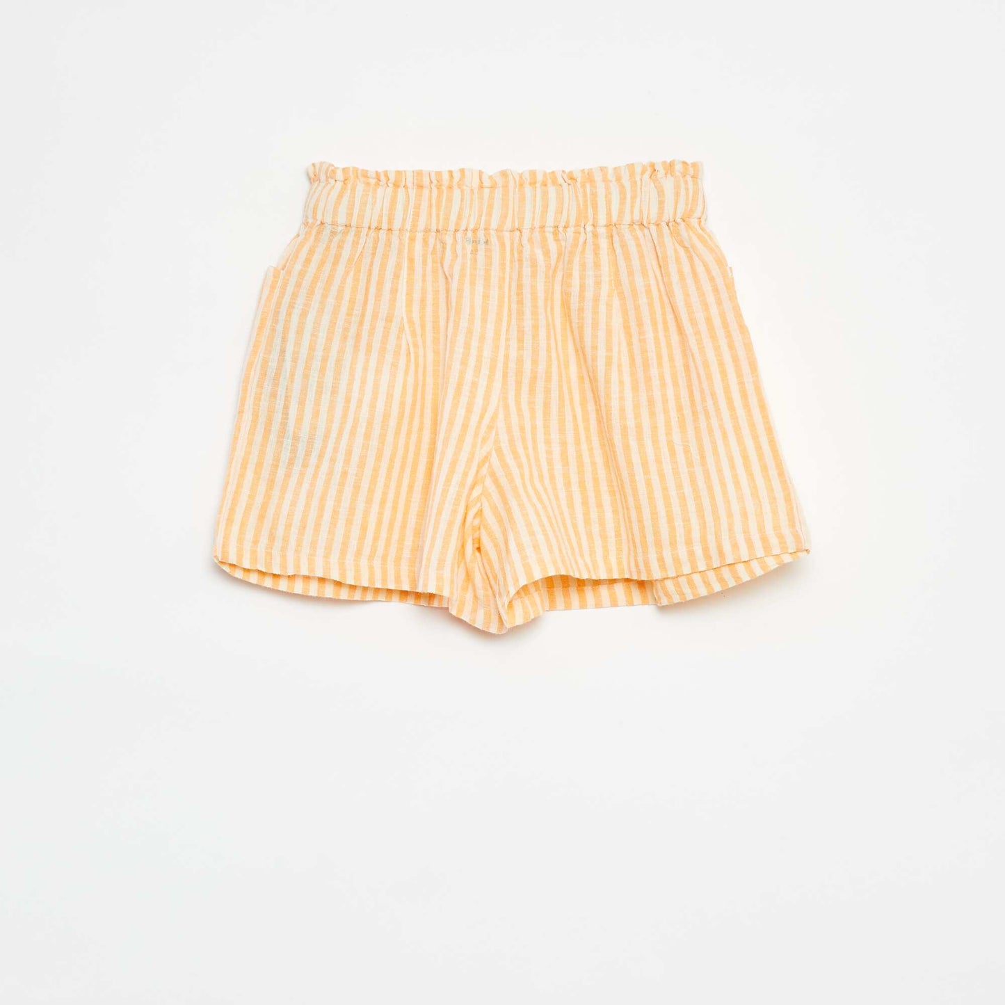 Striped flowing shorts ORANGE