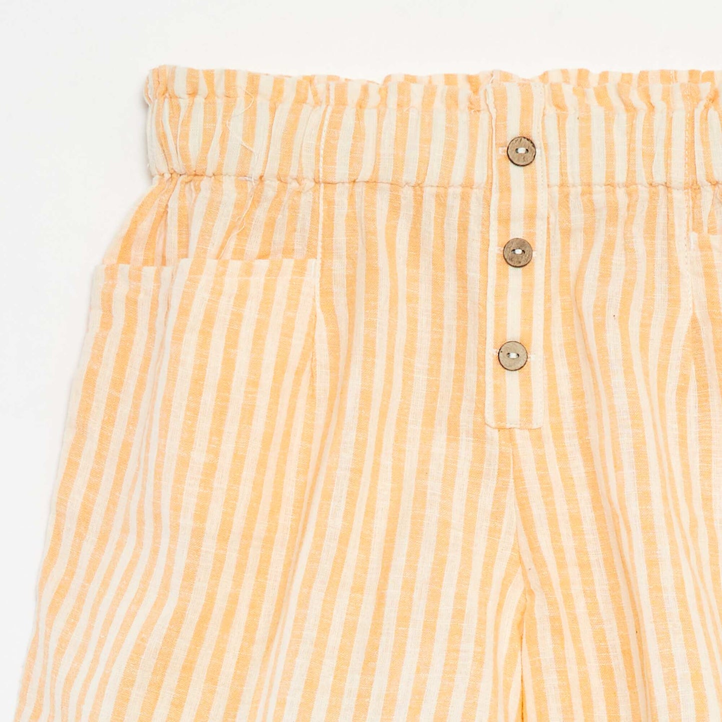 Striped flowing shorts ORANGE