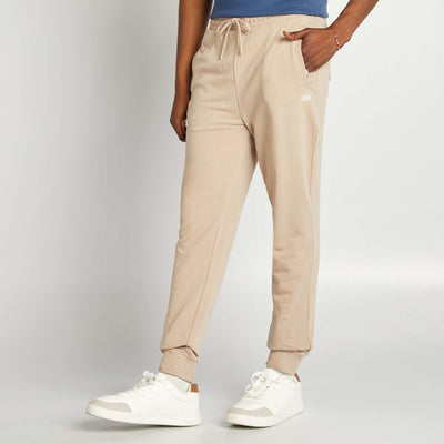 Sweatshirt fabric joggers BEIGE