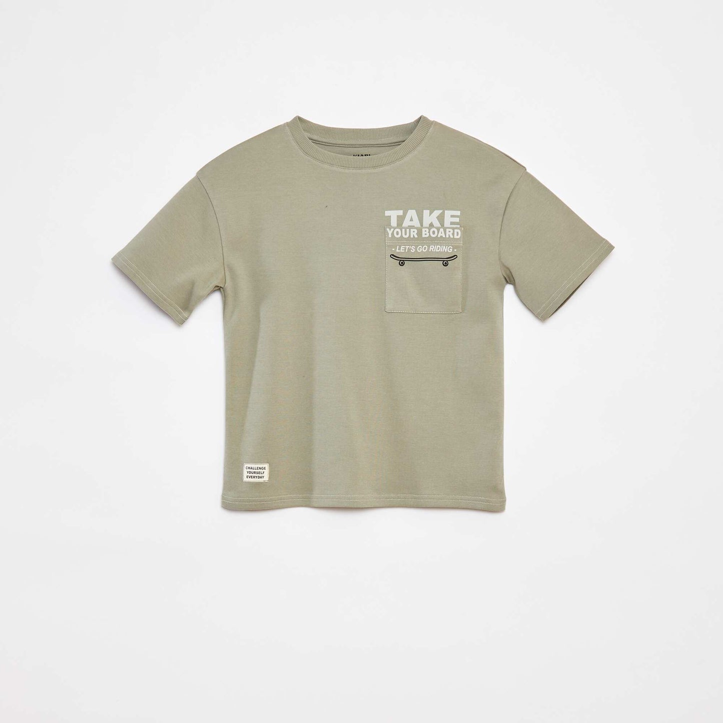 T-shirt with printed pocket - cradle to cradle GREEN