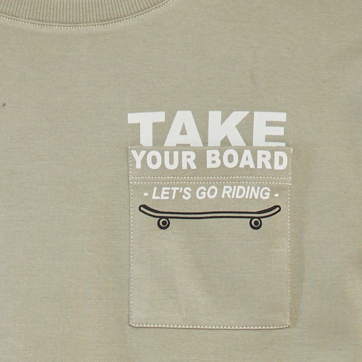 T-shirt with printed pocket - cradle to cradle GREEN