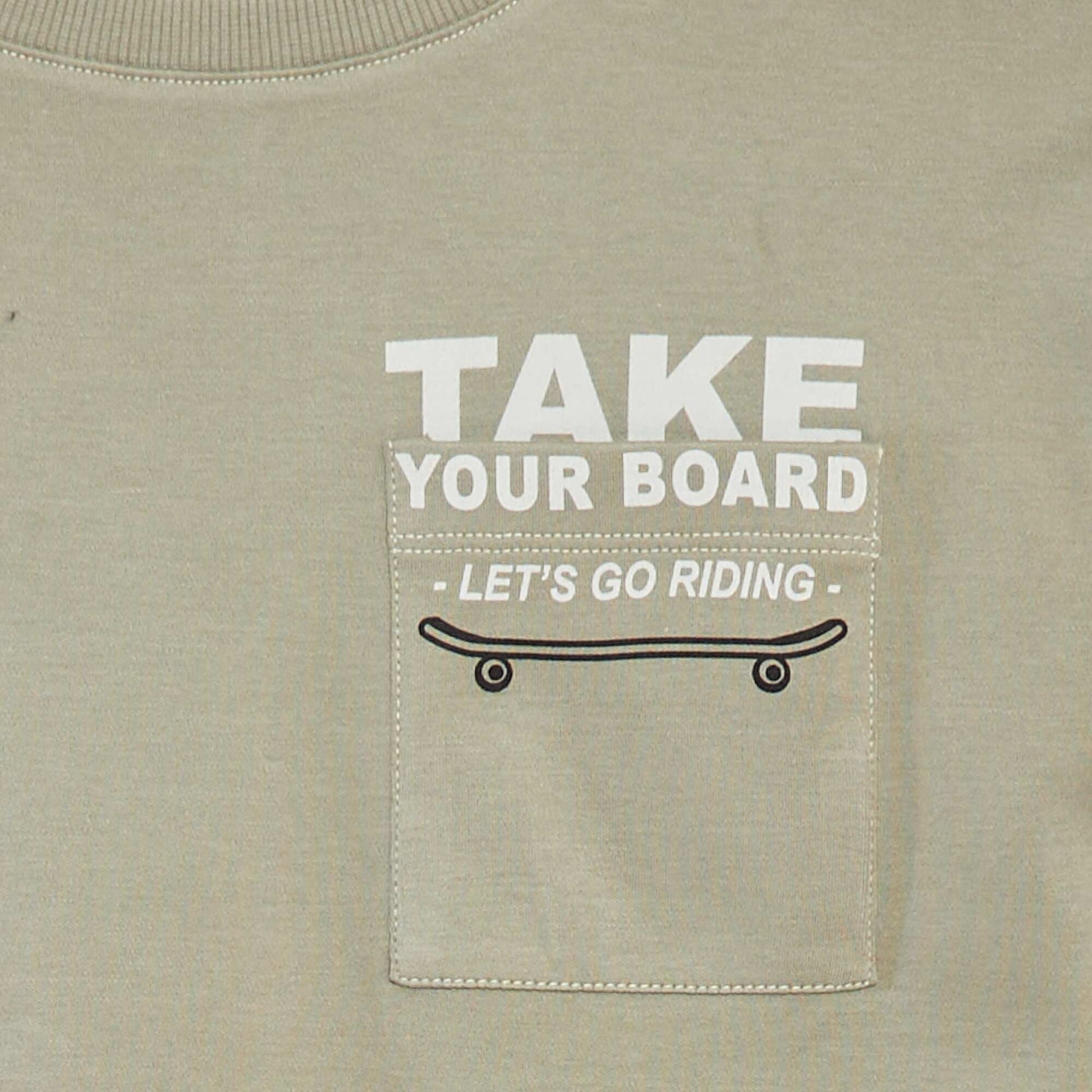 T-shirt with printed pocket - cradle to cradle GREEN