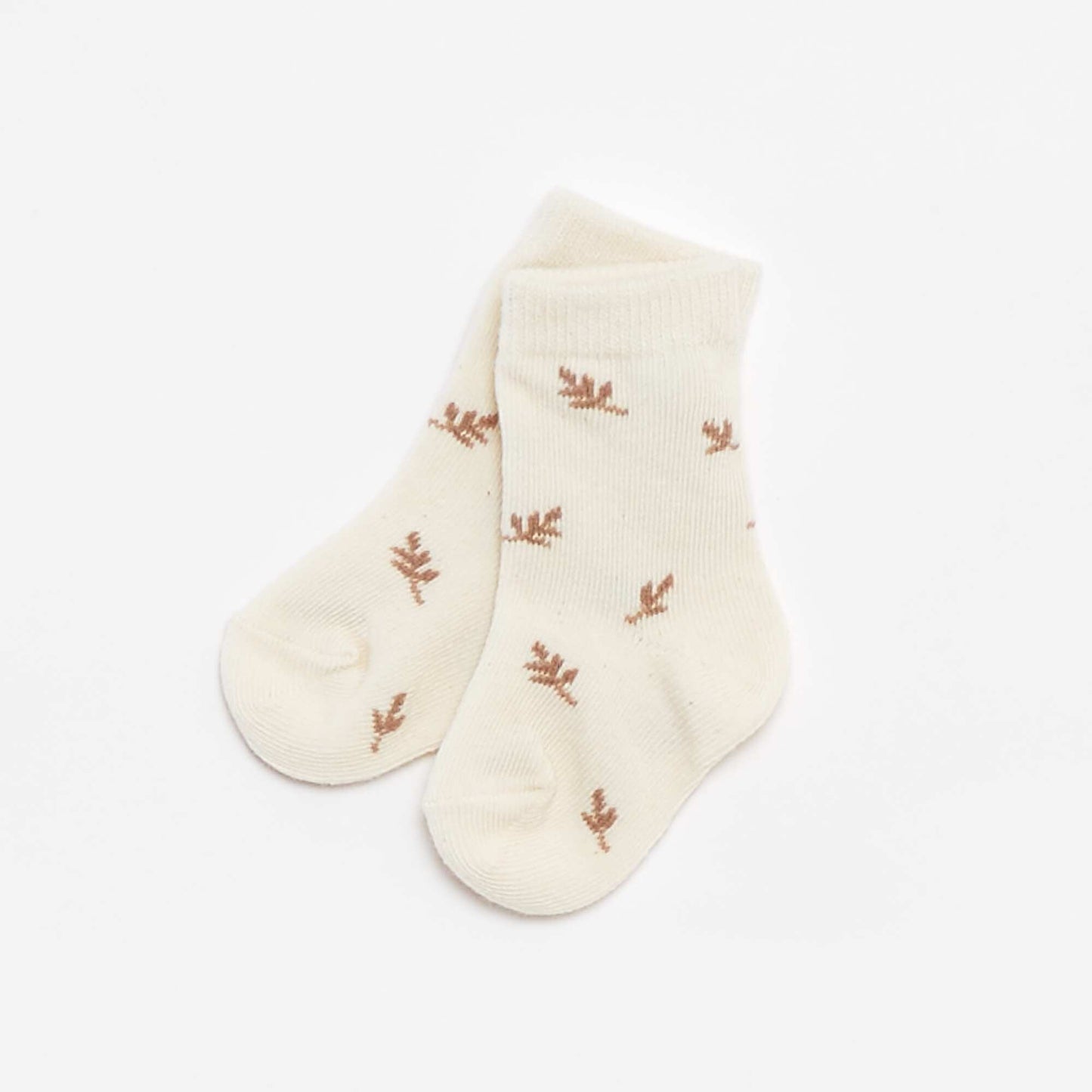 Pack of ribbed leggings and socks - 2-piece set BEIGE