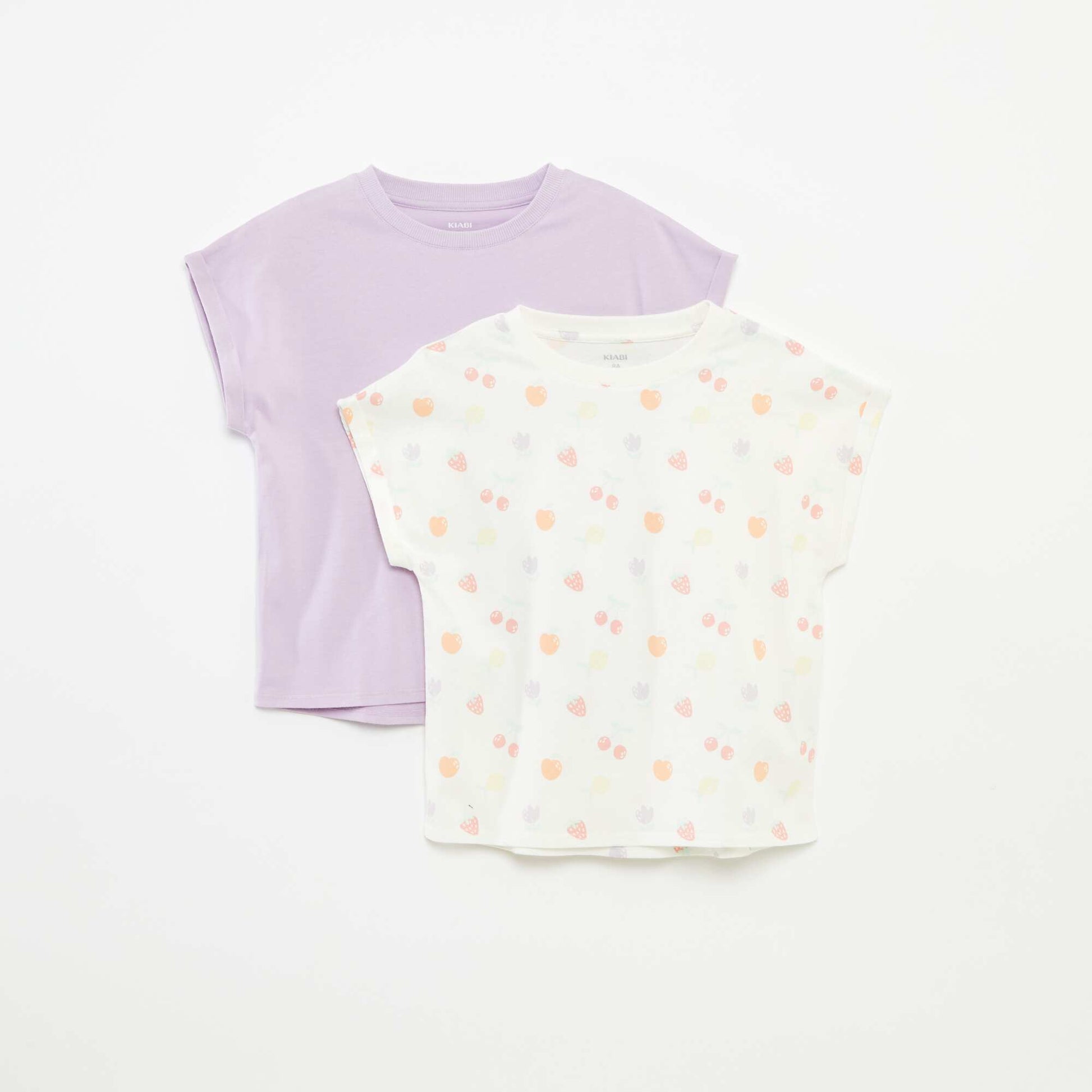Pack of 2 cotton T-shirts WHITE