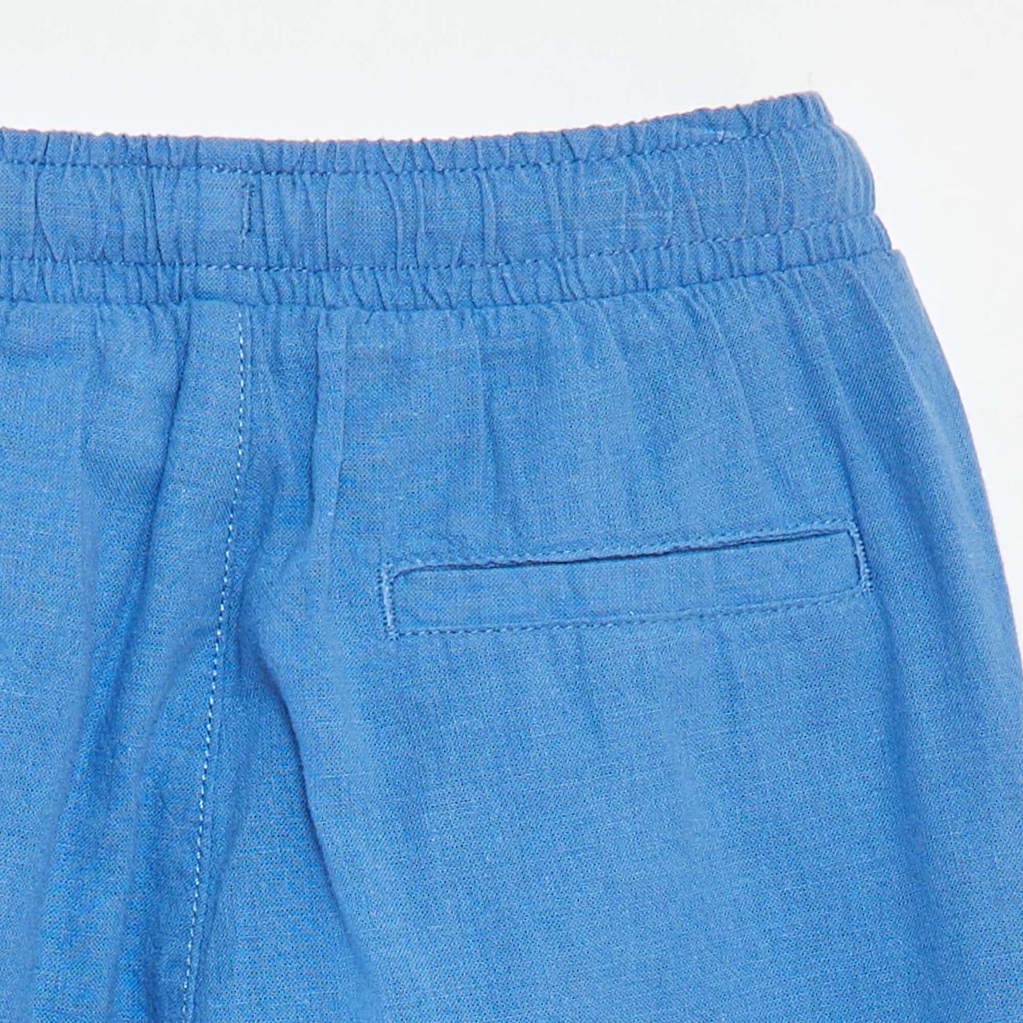 Regular linen trousers BLUE