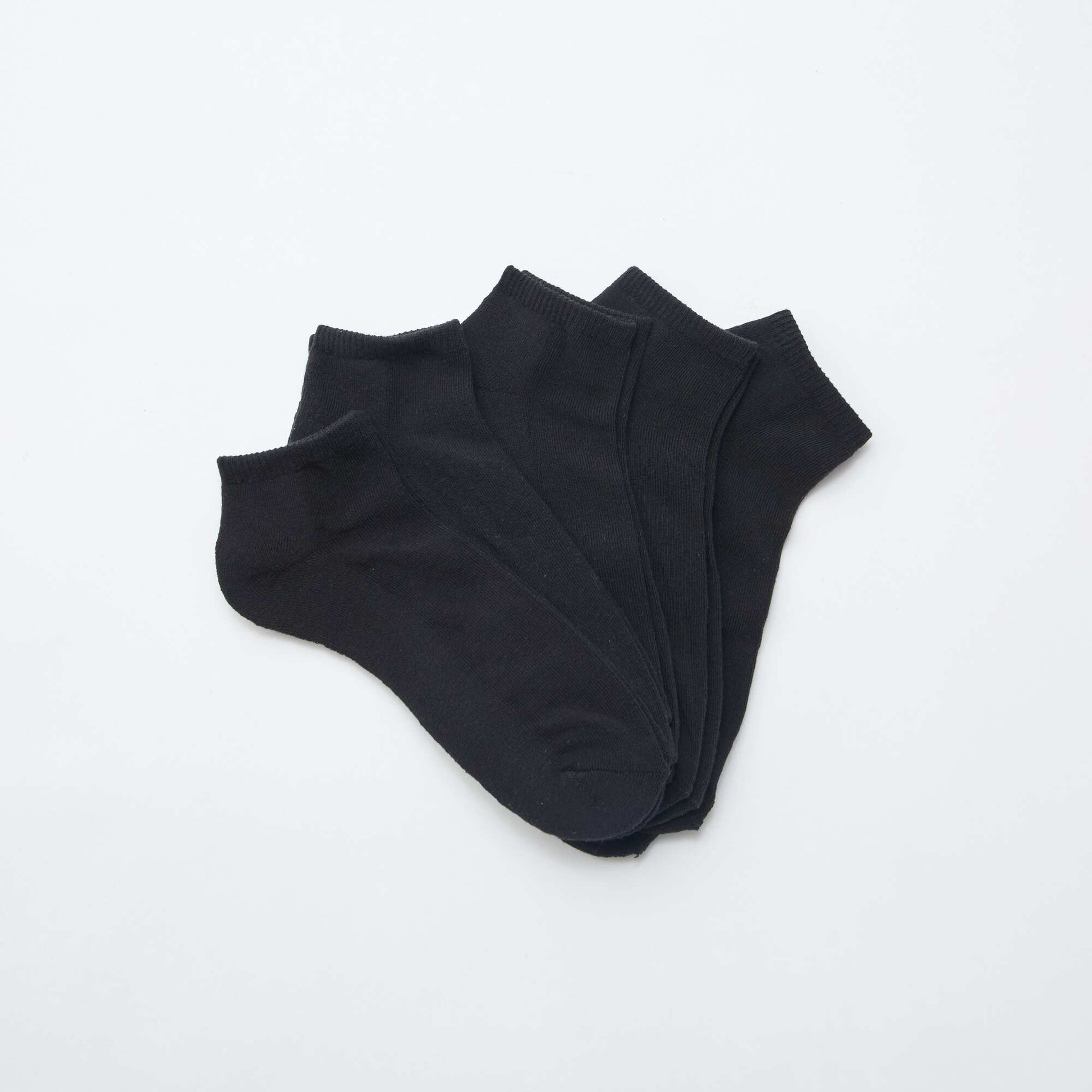 Pack of 5 invisible socks BLACK